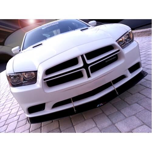 2011-2014 Dodge Charger APR Carbon Fiber Front Splitter With Rods