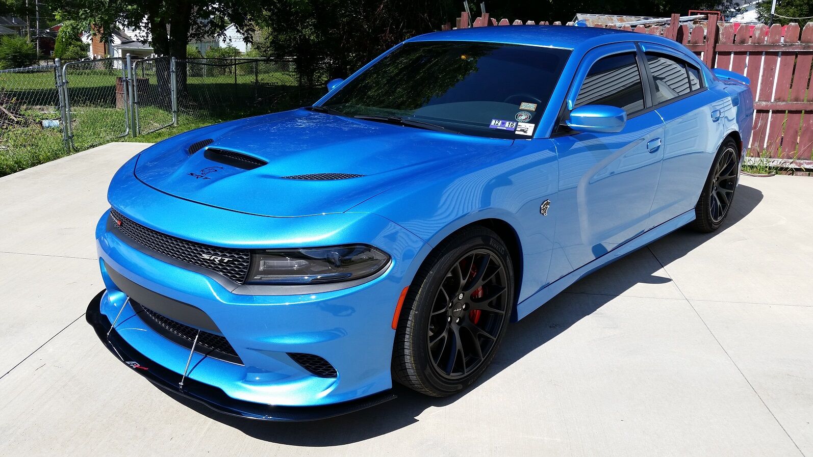 2015-2023 Dodge Charger SRT-8/HellCat/Scat-Pack APR Carbon Fiber Front Splitter With Rods