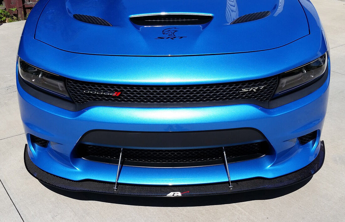 2015-2023 Dodge Charger SRT-8/HellCat/Scat-Pack APR Carbon Fiber Front Splitter With Rods
