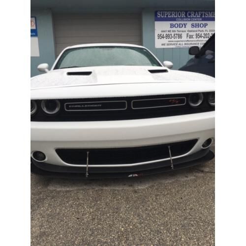 2015-2019 Dodge Challenger Base/RT/SXT/TA APR Carbon Fiber Front Splitter With Rods