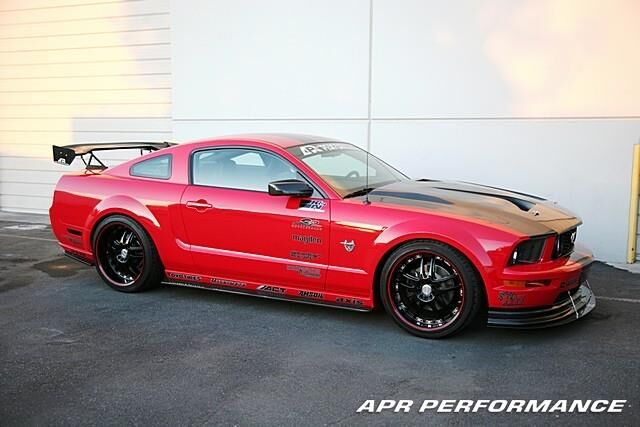 2005-2009 Ford Mustang APR Carbon Fiber Side Splitters/Rocker Extensions