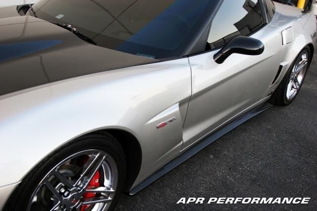 2005-2013 Chevy Corvette C6 Z06 APR Carbon Fiber Side Splitters/Rocker Extensions