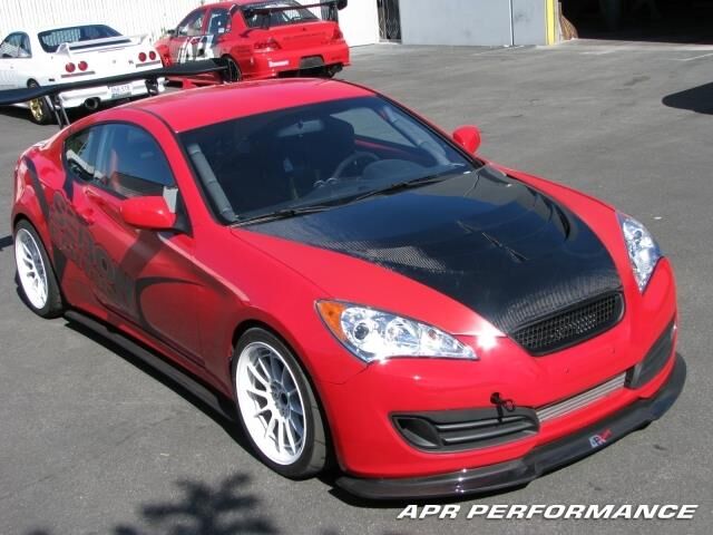 2009-2013 Hyundai Genesis APR Carbon Fiber Side Splitters/Rocker Extensions