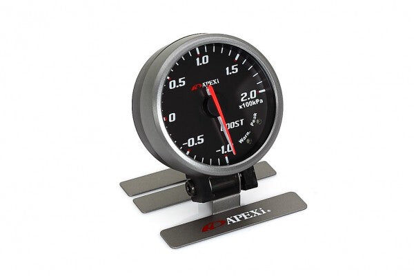 APEXi EL II System Gauge Boost (KPA) Black Display / Silver Ring - 403-A054