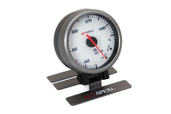 APEXi EL II System Gauge Oil Temp Black Display / Silver Ring - 403-A056