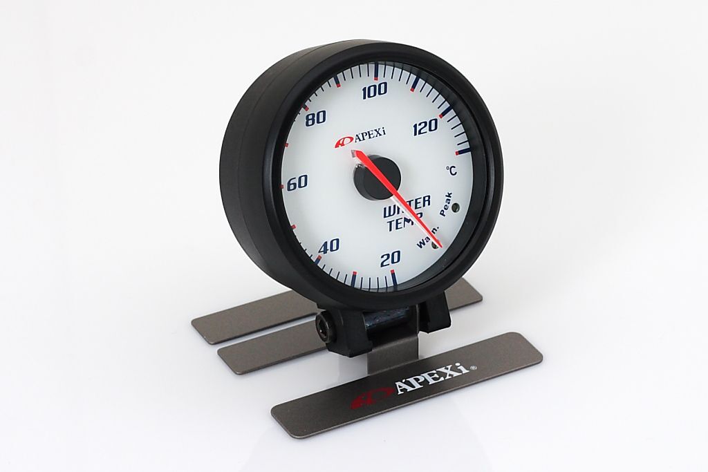 APEXi EL II System Gauge Water Temp Black Display / Silver Ring