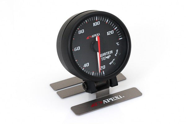 APEXi EL II System Gauge Water Temp Black Display / Silver Ring - 403-A058