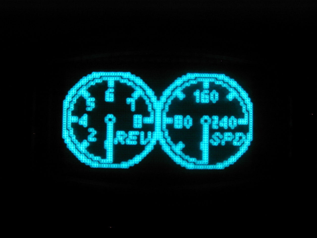 APEXi Electronics RSM-GP Rev Speed Meter Silver with Blue VFD Display