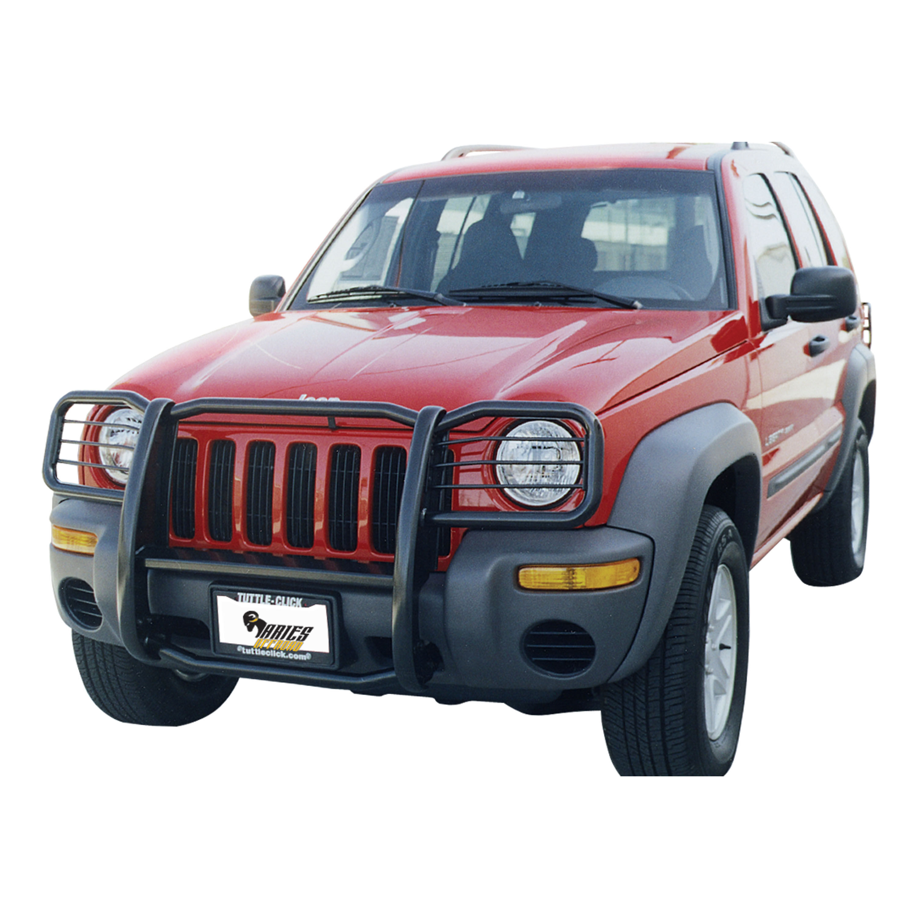2002-2004 Jeep Liberty Aries Black Grille Guard EXCLUDING RENEGADE