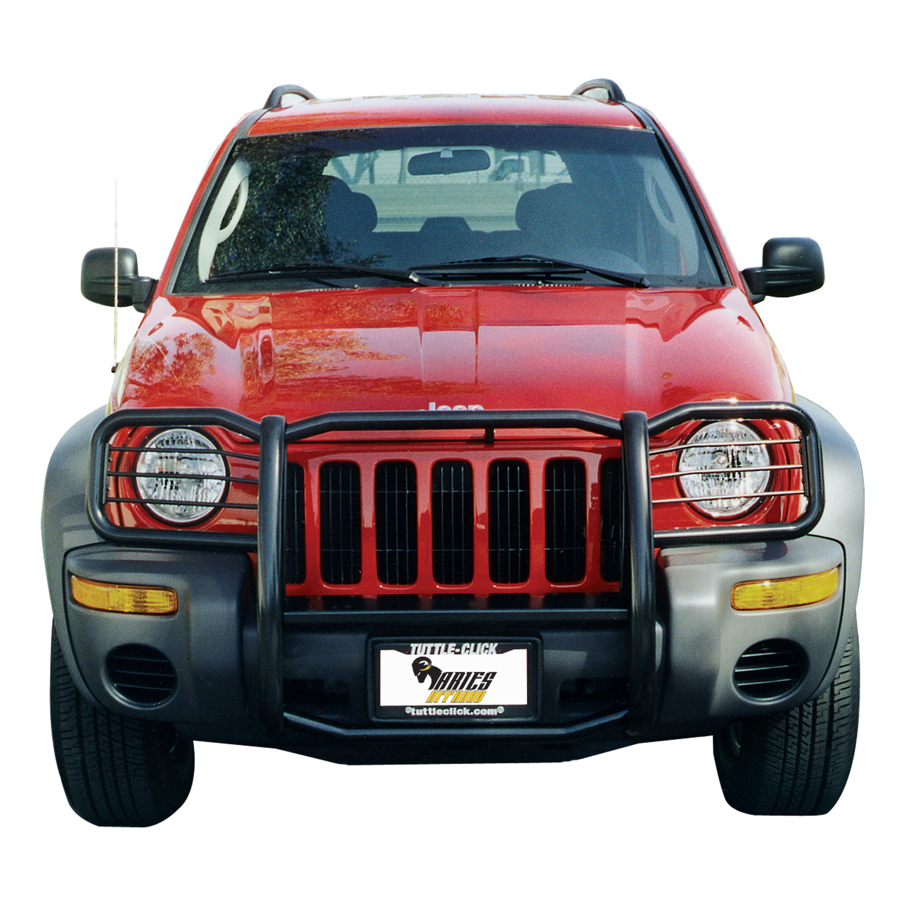 2002-2004 Jeep Liberty Aries Black Grille Guard EXCLUDING RENEGADE