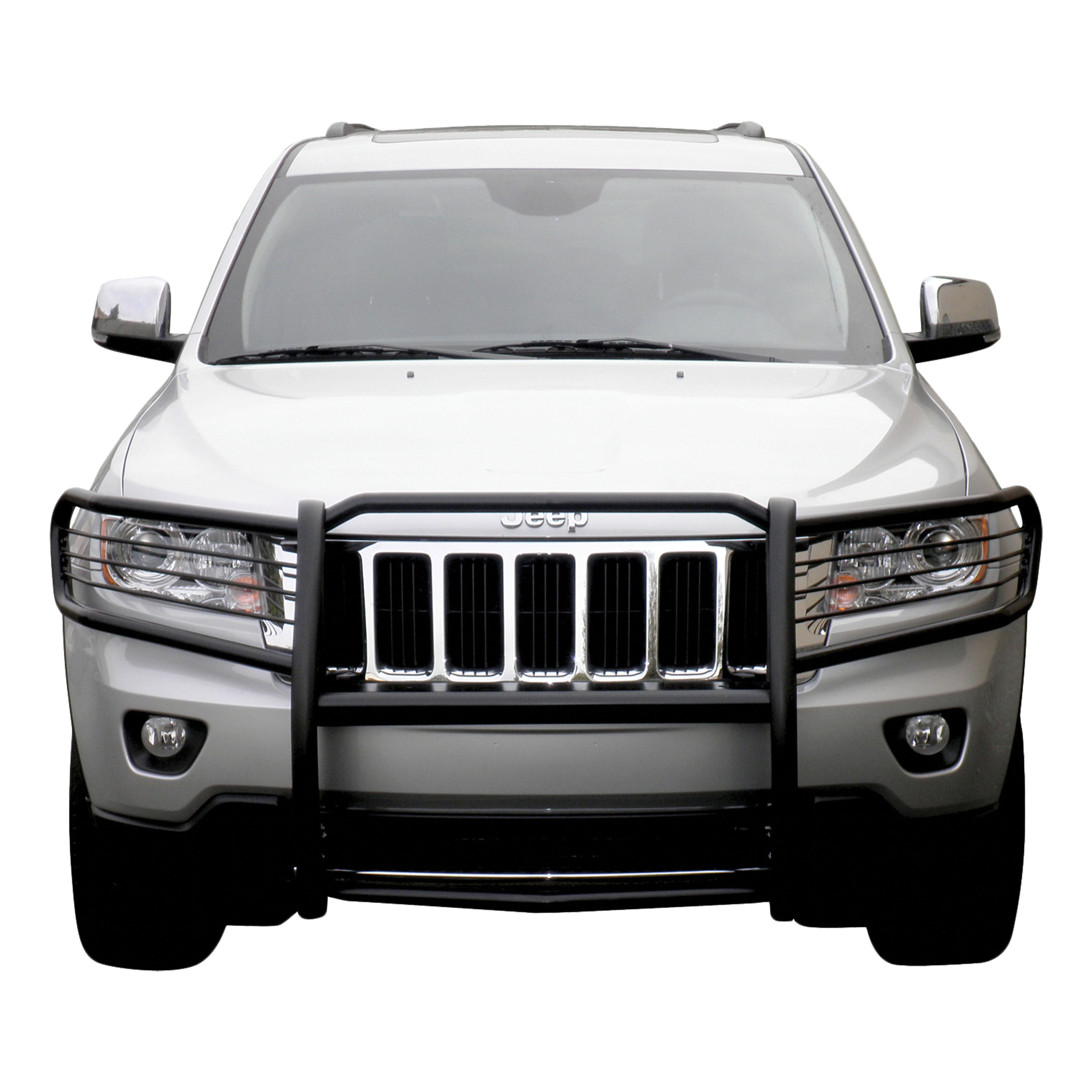 2011-2018 Jeep Grand Cherokee Aries Black Grille Guard Overland without Active Cruise Control