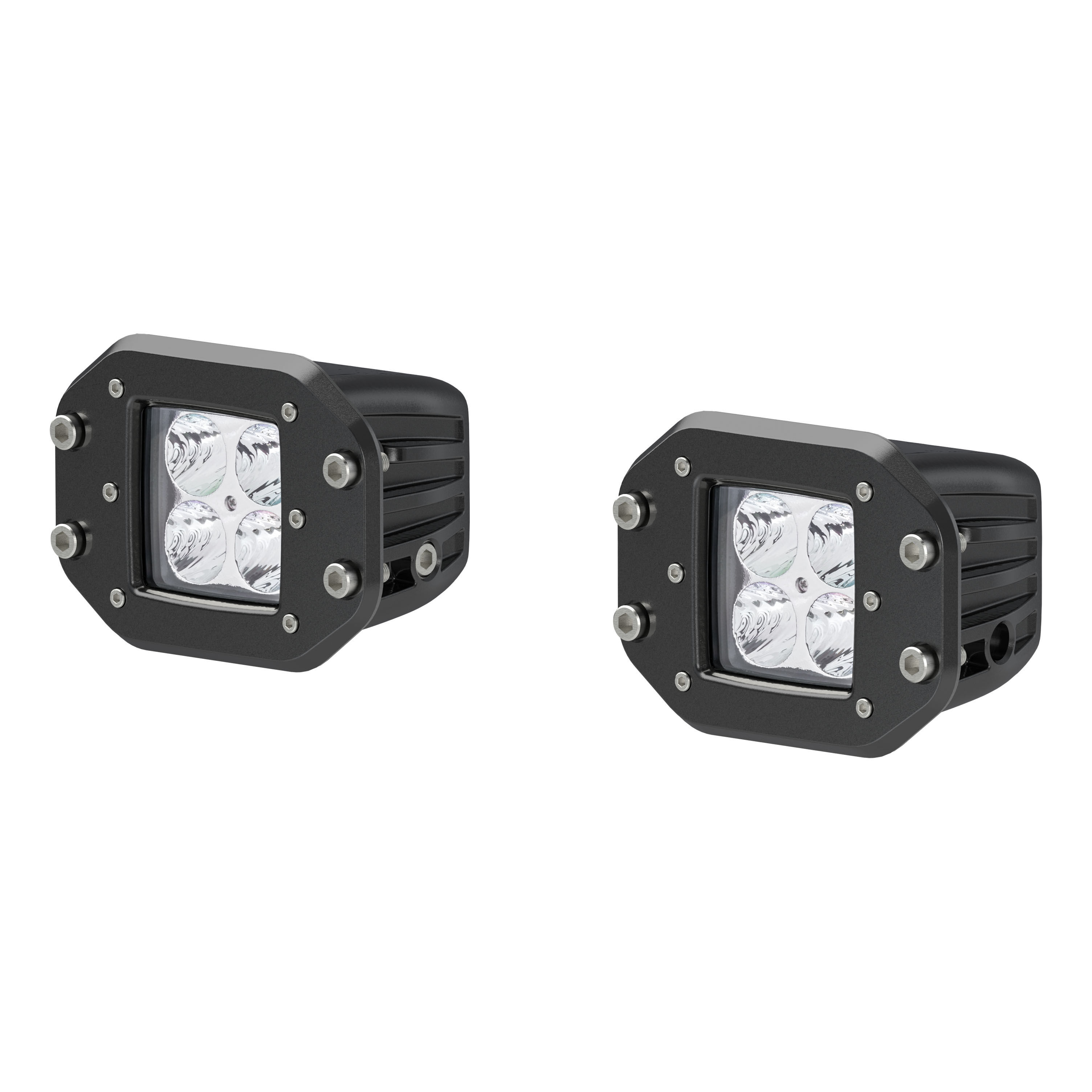 Aries 2" Square Flush-Mount LED Work Lights - 1501250