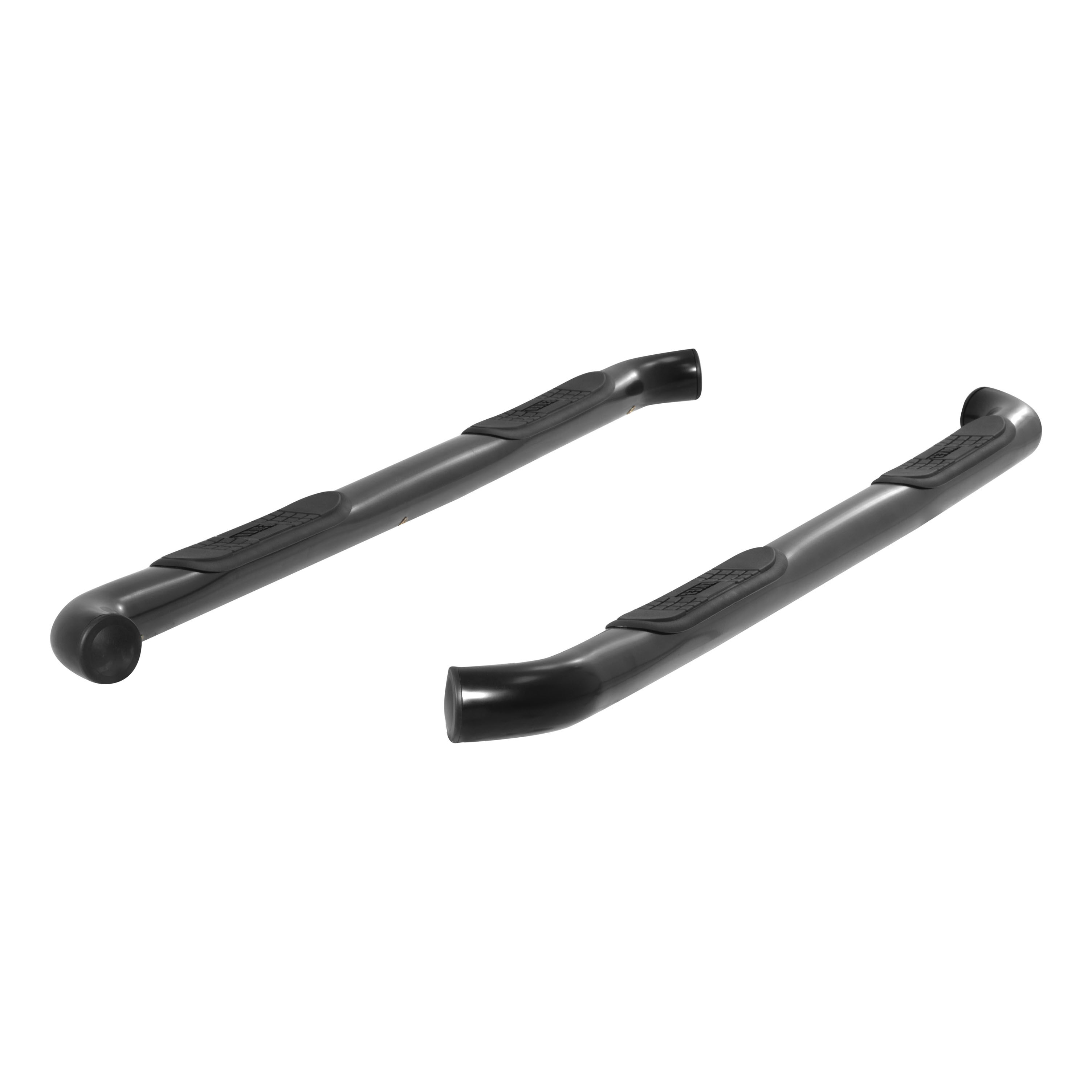 2005-2009 Land Rover LR3 Aries 3" Round Semi-Gloss Black Steel Side Bars - 200112