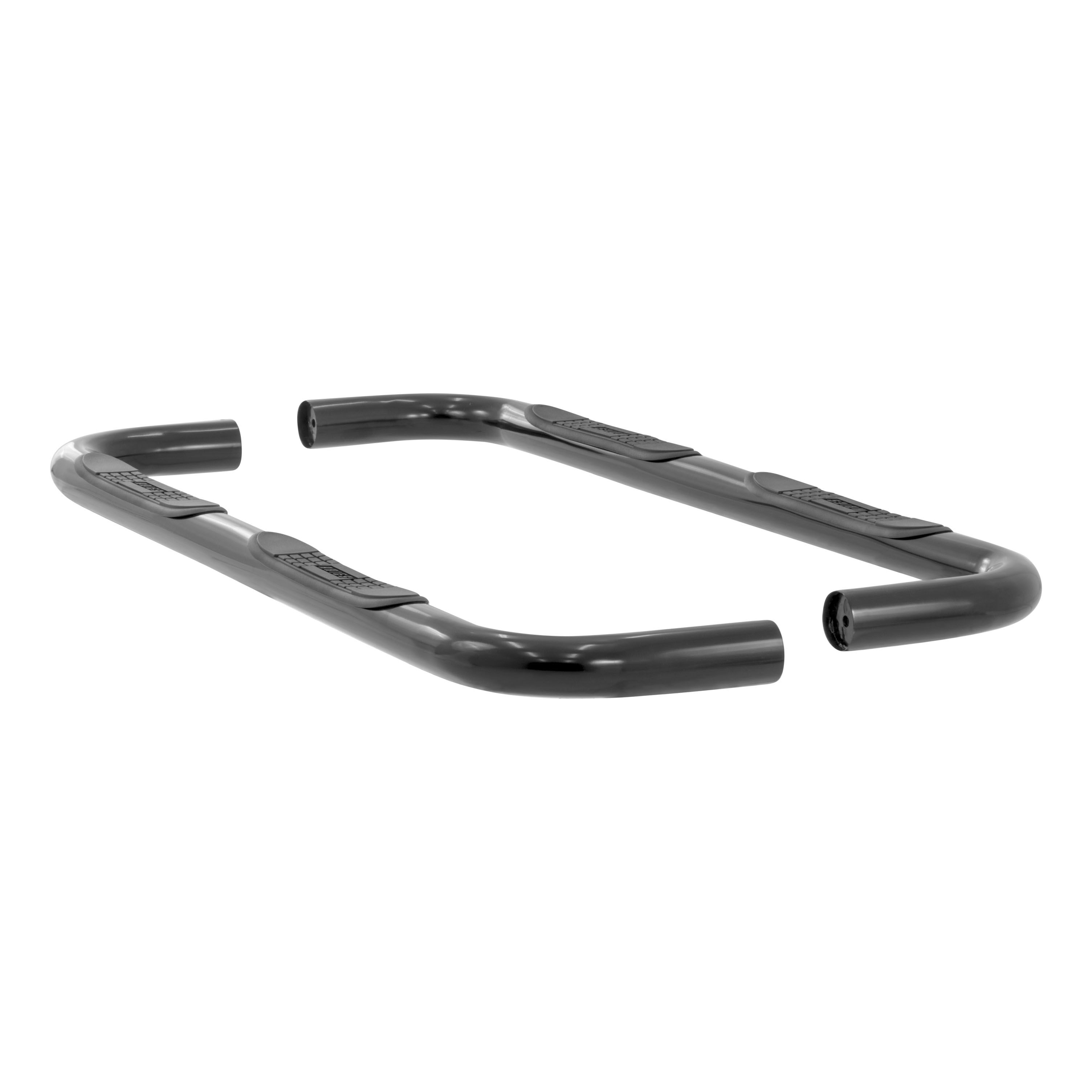 1999-2004 Jeep Grand Cherokee Aries 3" Round Semi-Gloss Black Steel Side Bars