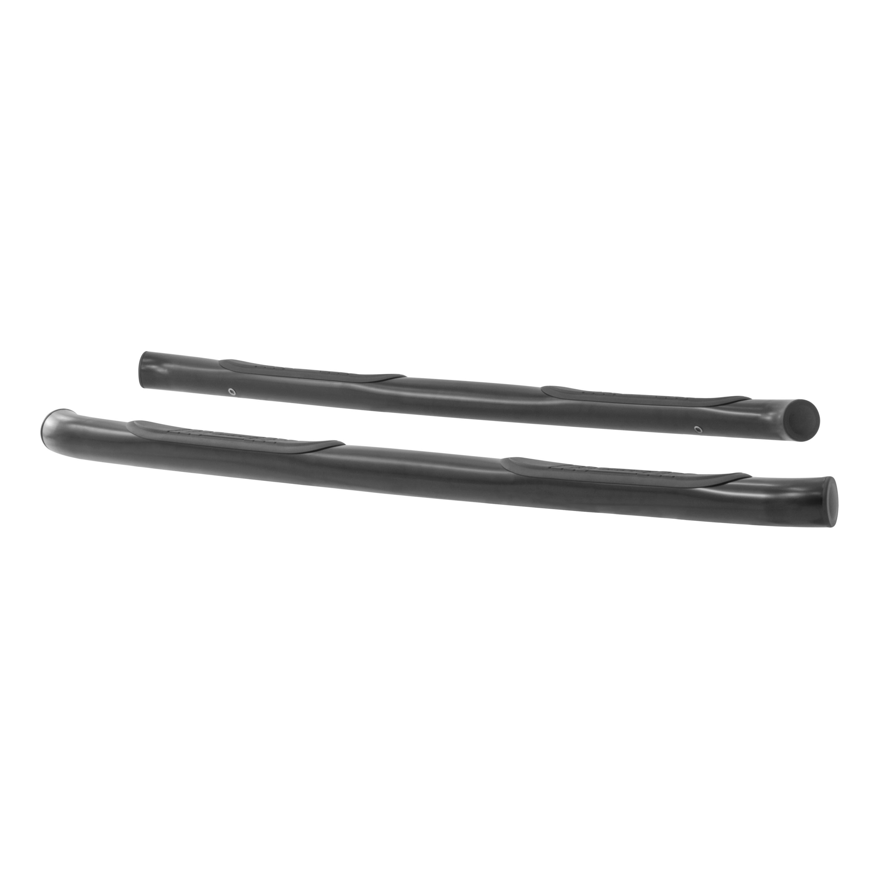 2008-2012 Jeep Liberty Aries 3" Round Semi-Gloss Black Steel Side Bars