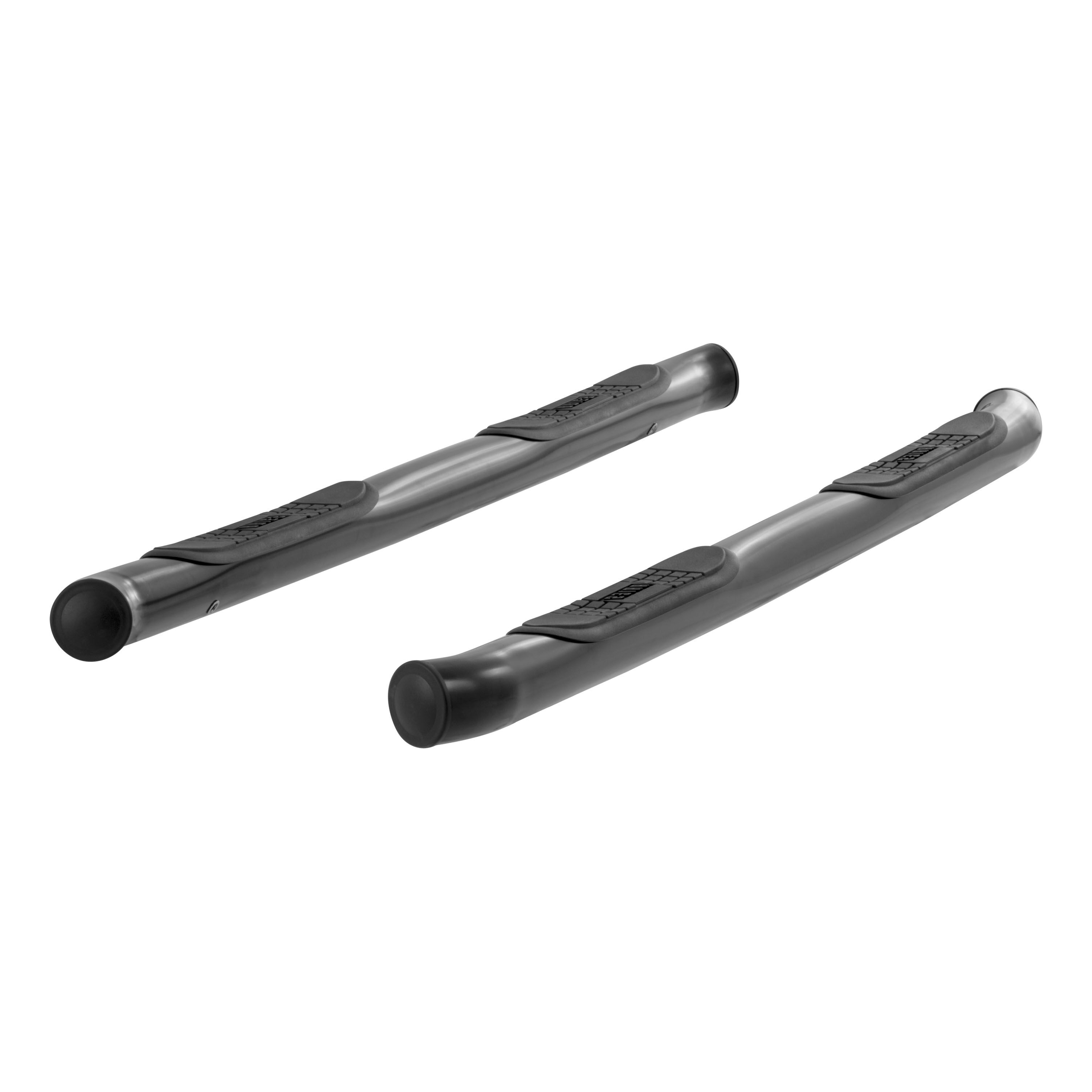 2008-2012 Jeep Liberty Aries 3" Round Semi-Gloss Black Steel Side Bars - 201005