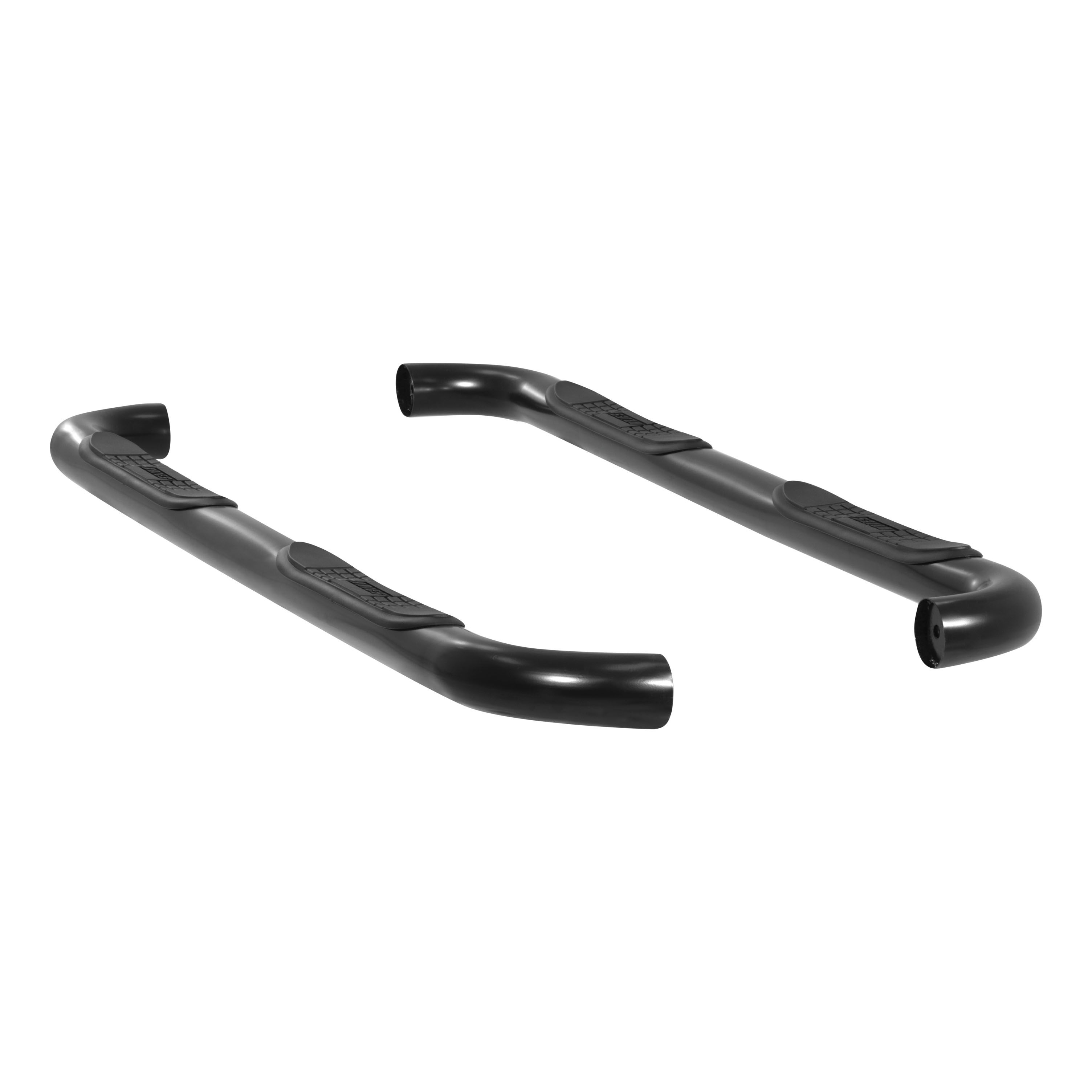 2003-2009 Toyota 4Runner Aries 3" Round Semi-Gloss Black Steel Side Bars