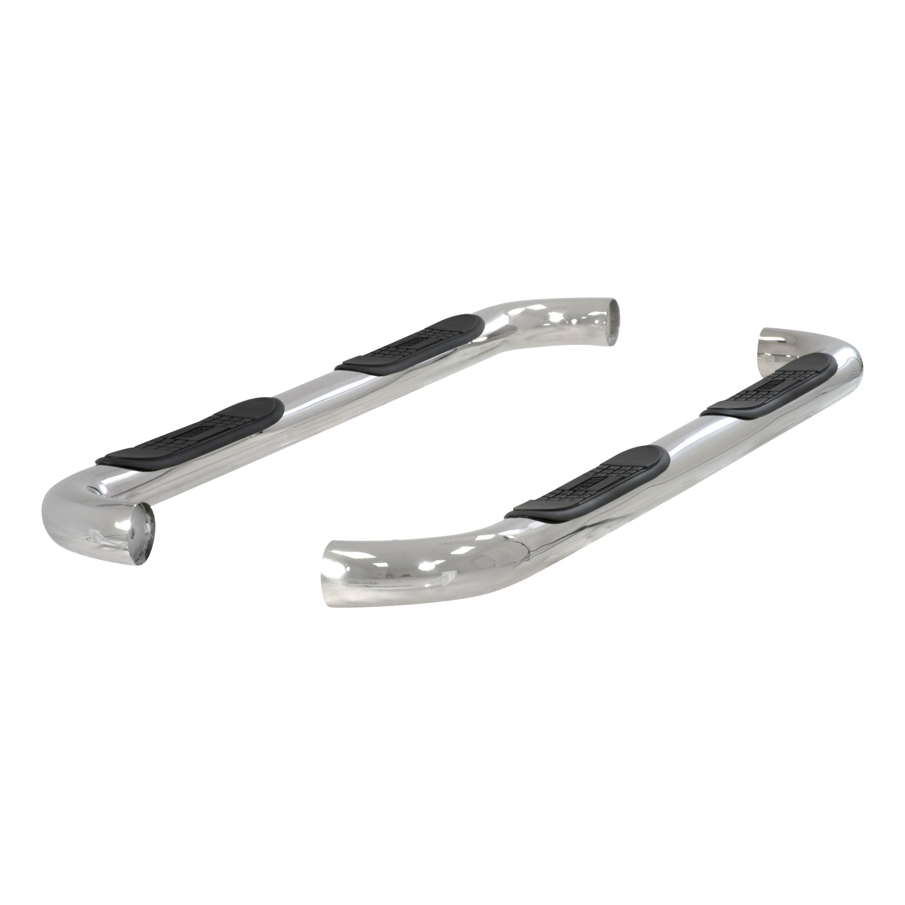 2003-2009 Toyota 4Runner Aries 3" Round Semi-Gloss Black Steel Side Bars