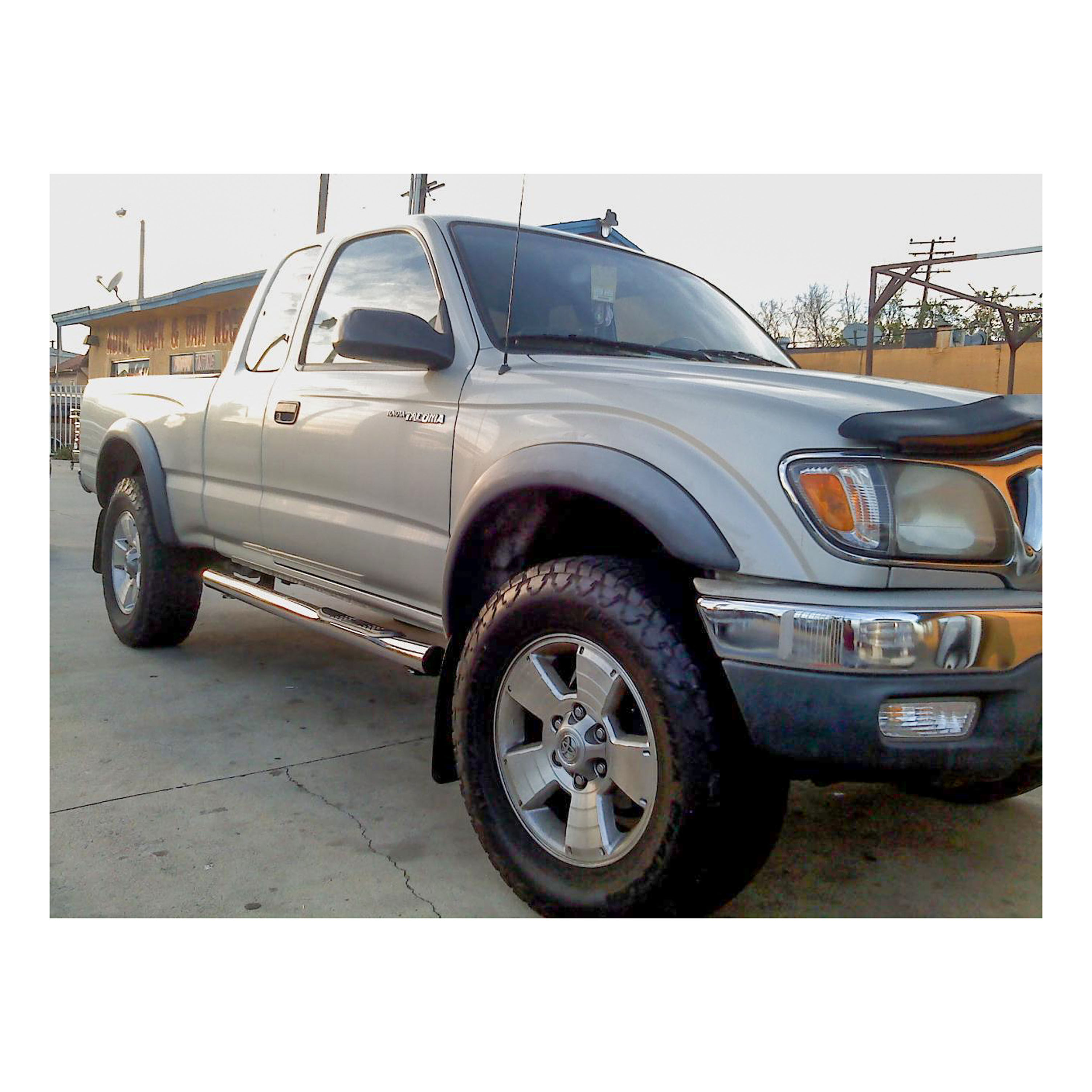 1997-2004 Toyota Tacoma Aries Stainless 3" Round Side Bars Extended Cab