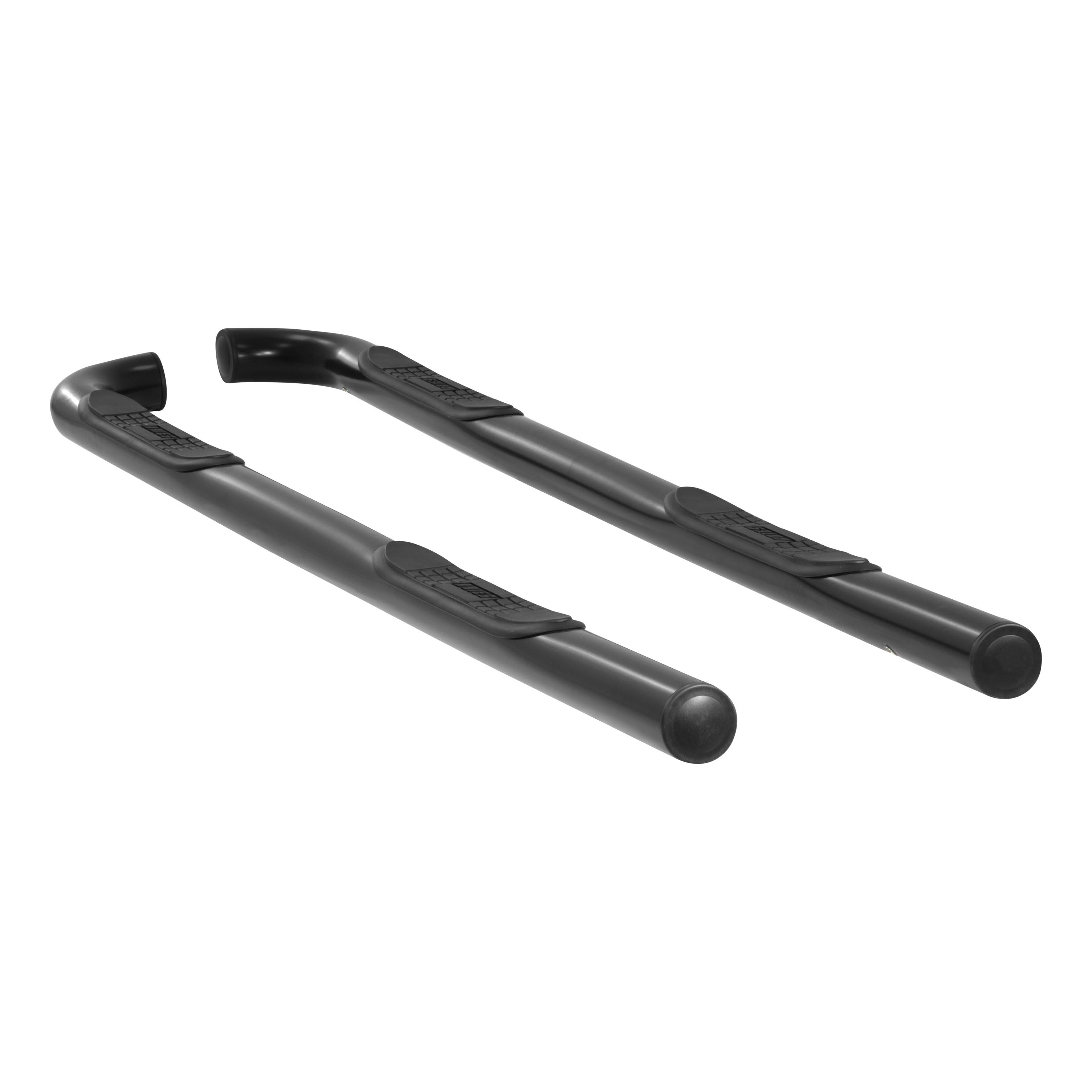 2001-2004 Toyota Tacoma Aries 3" Round Semi-Gloss Black Steel Side Bars CREW CAB