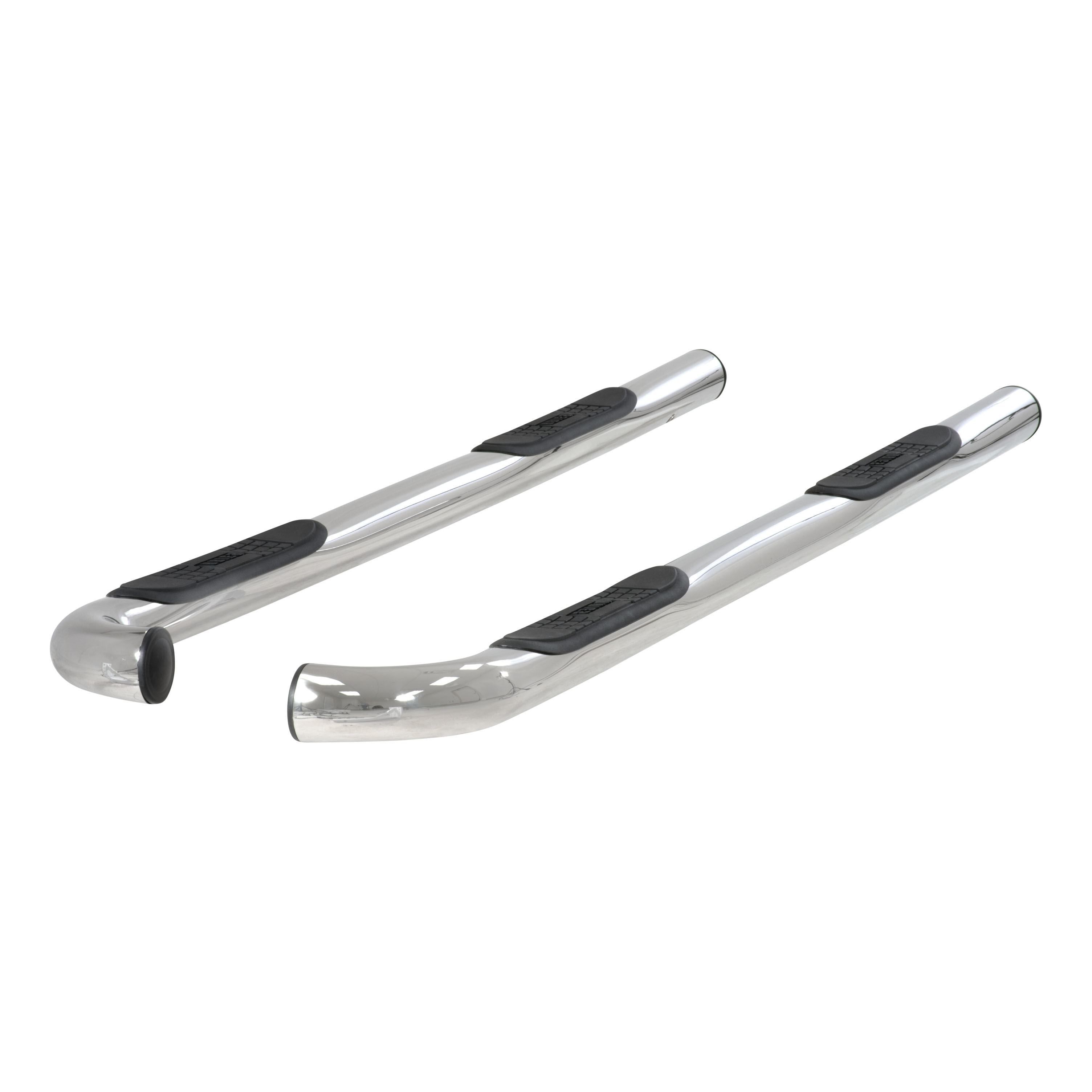 2001-2004 Toyota Tacoma Aries 3" Round Semi-Gloss Black Steel Side Bars CREW CAB