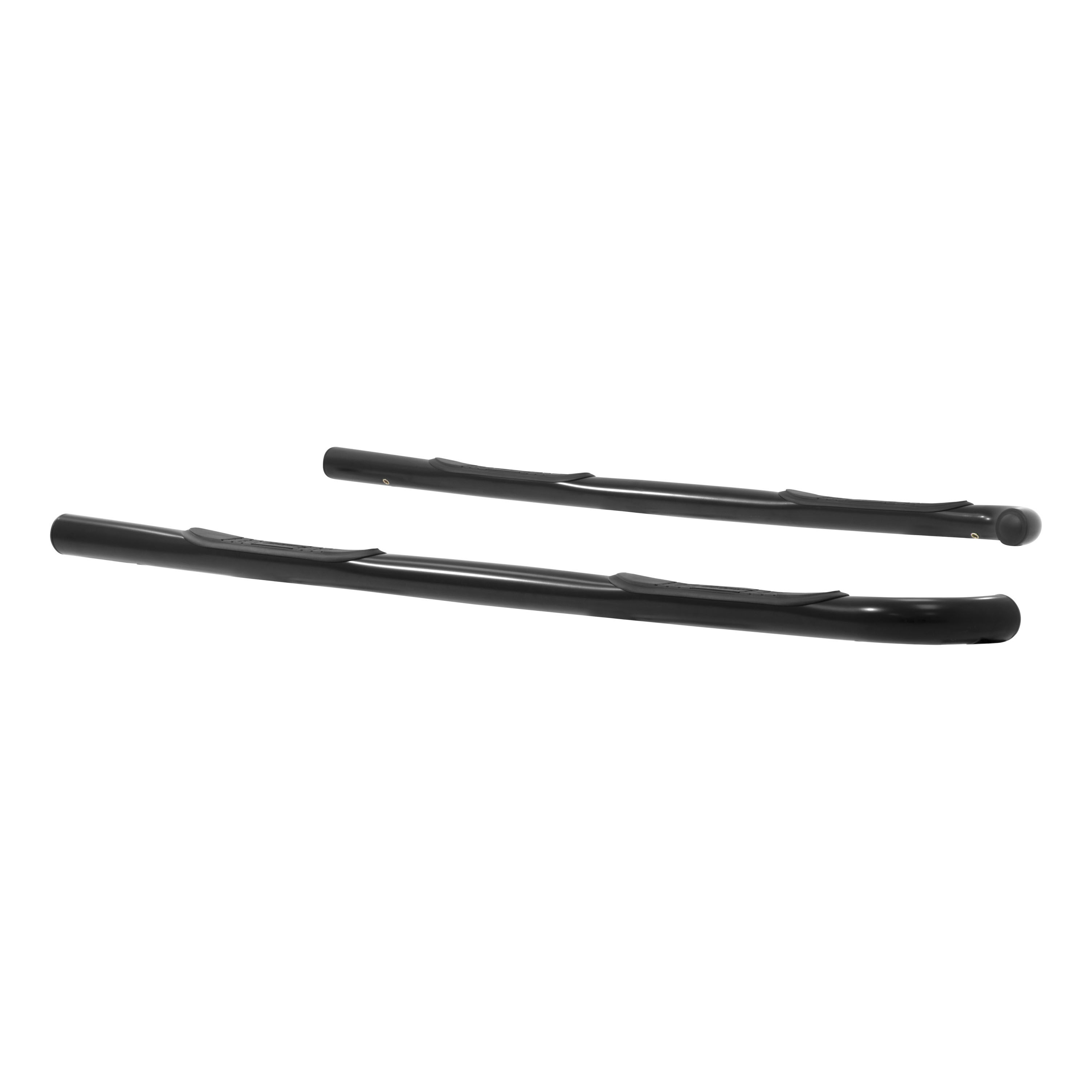 2001-2004 Toyota Tacoma Aries 3" Round Semi-Gloss Black Steel Side Bars CREW CAB