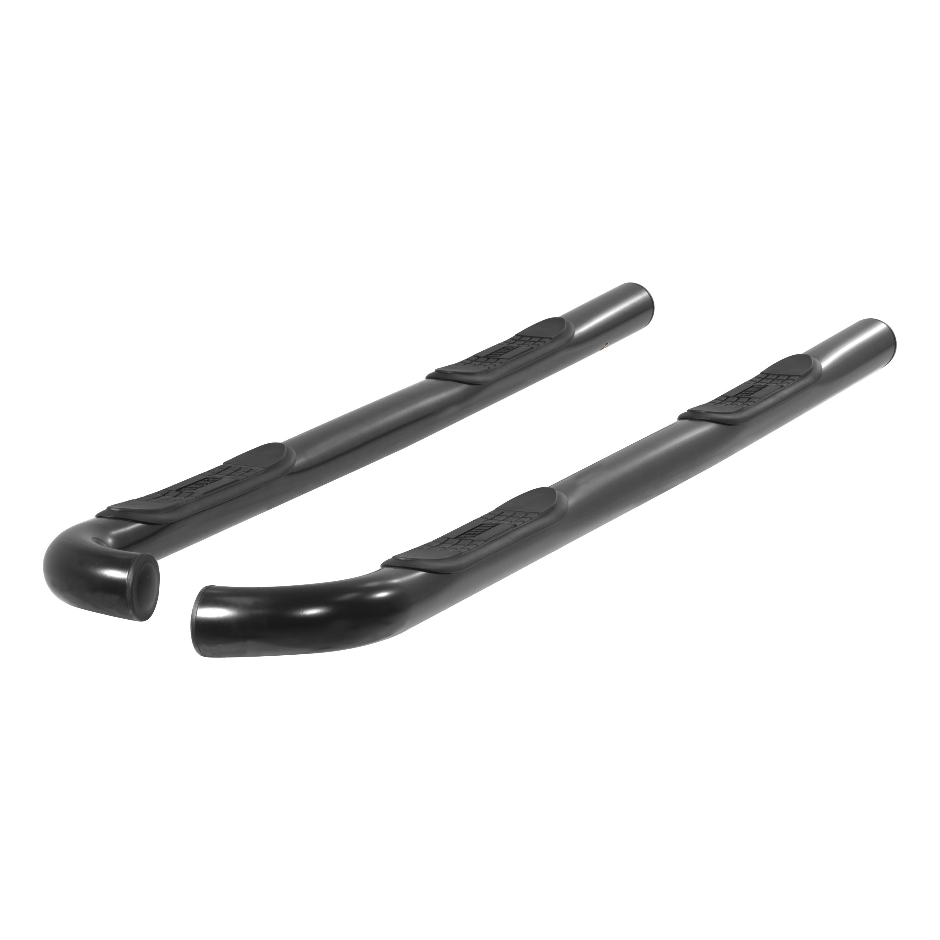 2001-2004 Toyota Tacoma Aries 3" Round Semi-Gloss Black Steel Side Bars CREW CAB - 202004