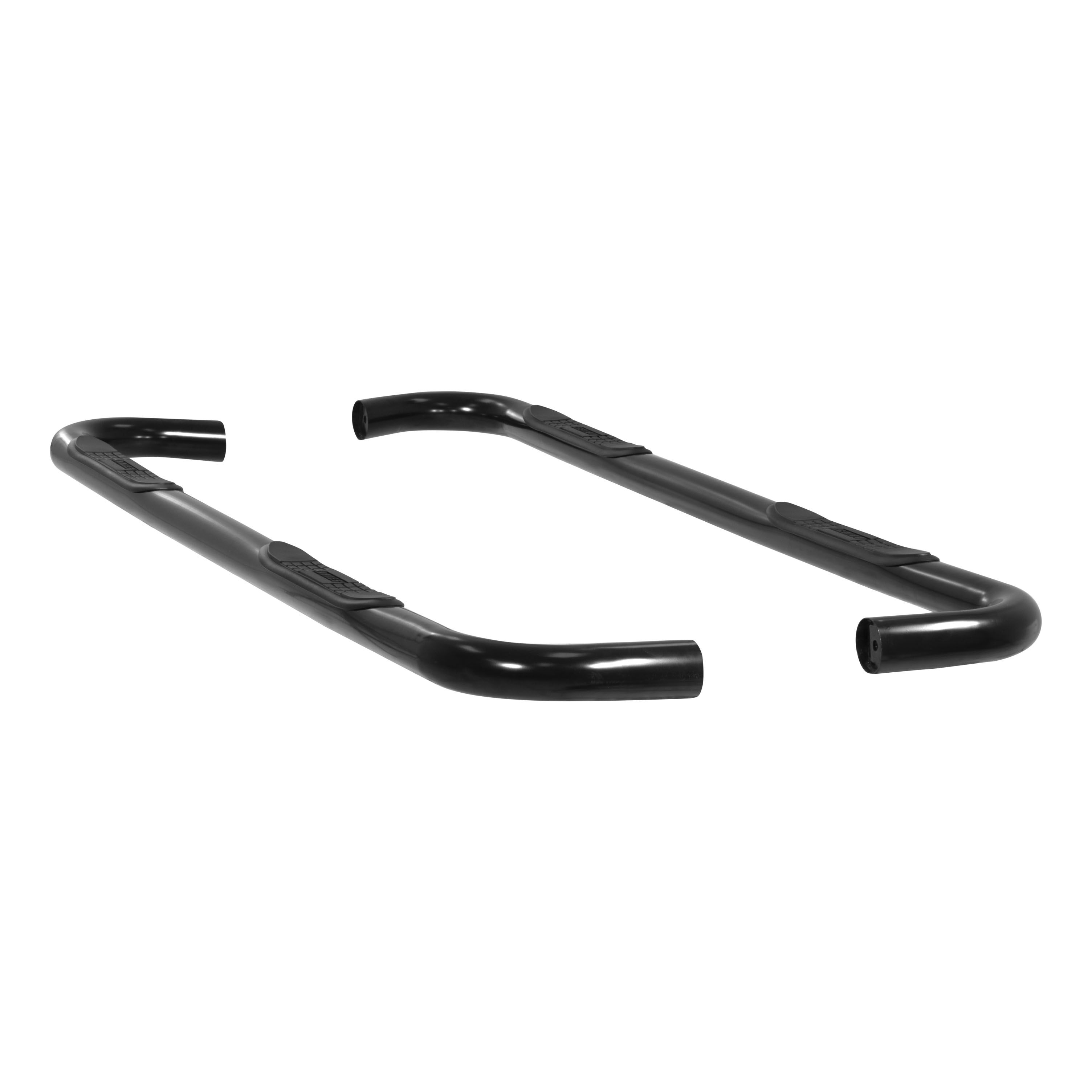 2004-2006 Toyota Tundra Aries 3" Round Semi-Gloss Black Steel Side Bars DOUBLE CAB