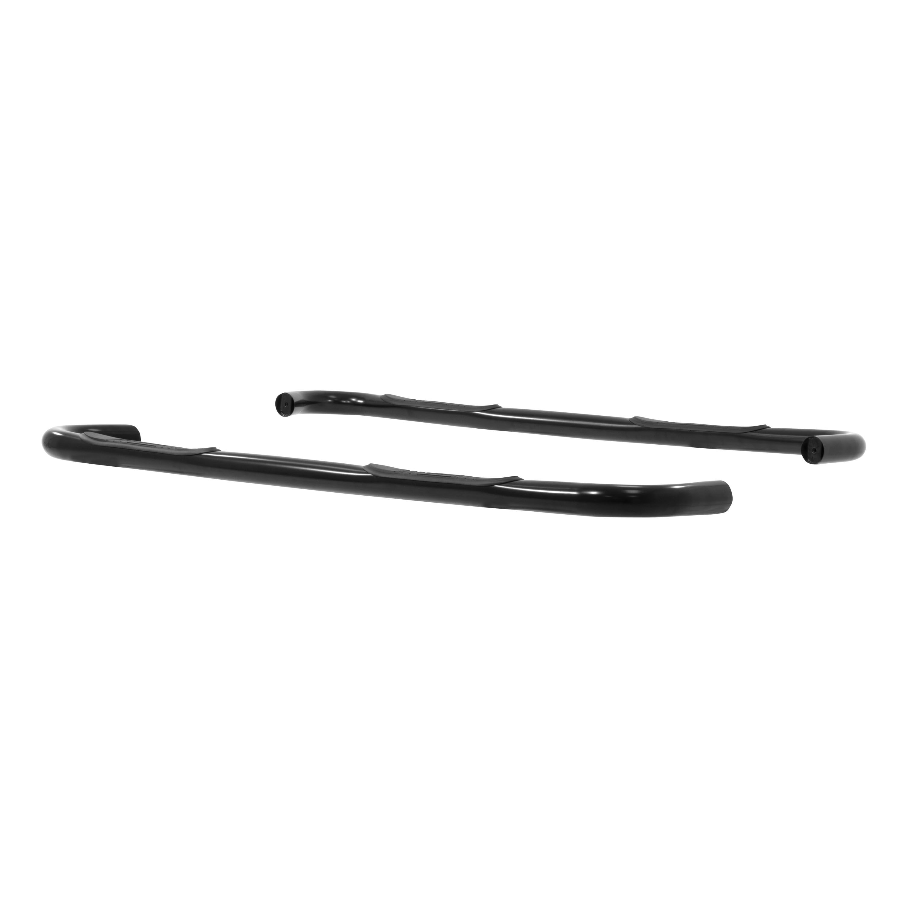 2004-2006 Toyota Tundra Aries 3" Round Semi-Gloss Black Steel Side Bars DOUBLE CAB