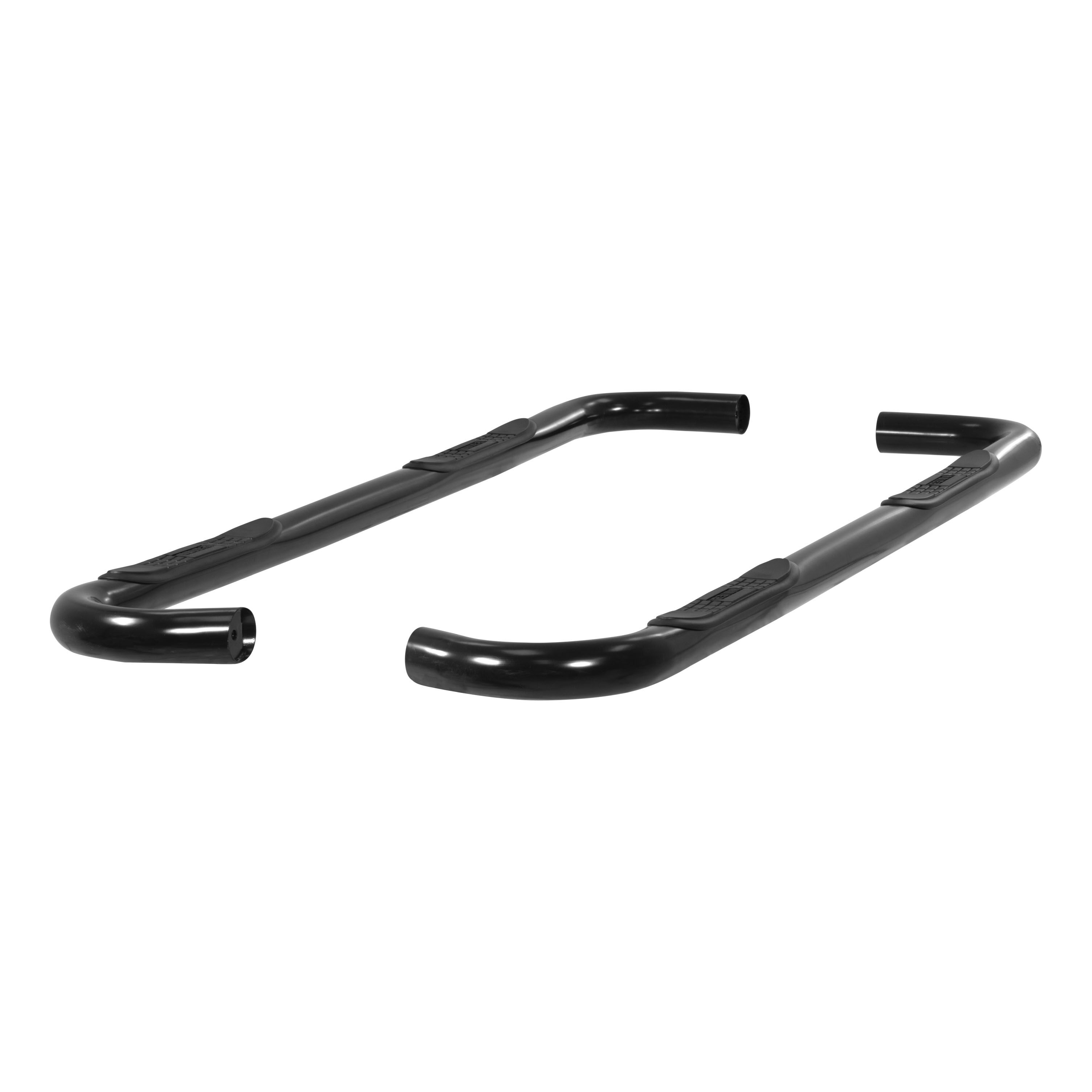 2004-2006 Toyota Tundra Aries 3" Round Semi-Gloss Black Steel Side Bars DOUBLE CAB - 202006