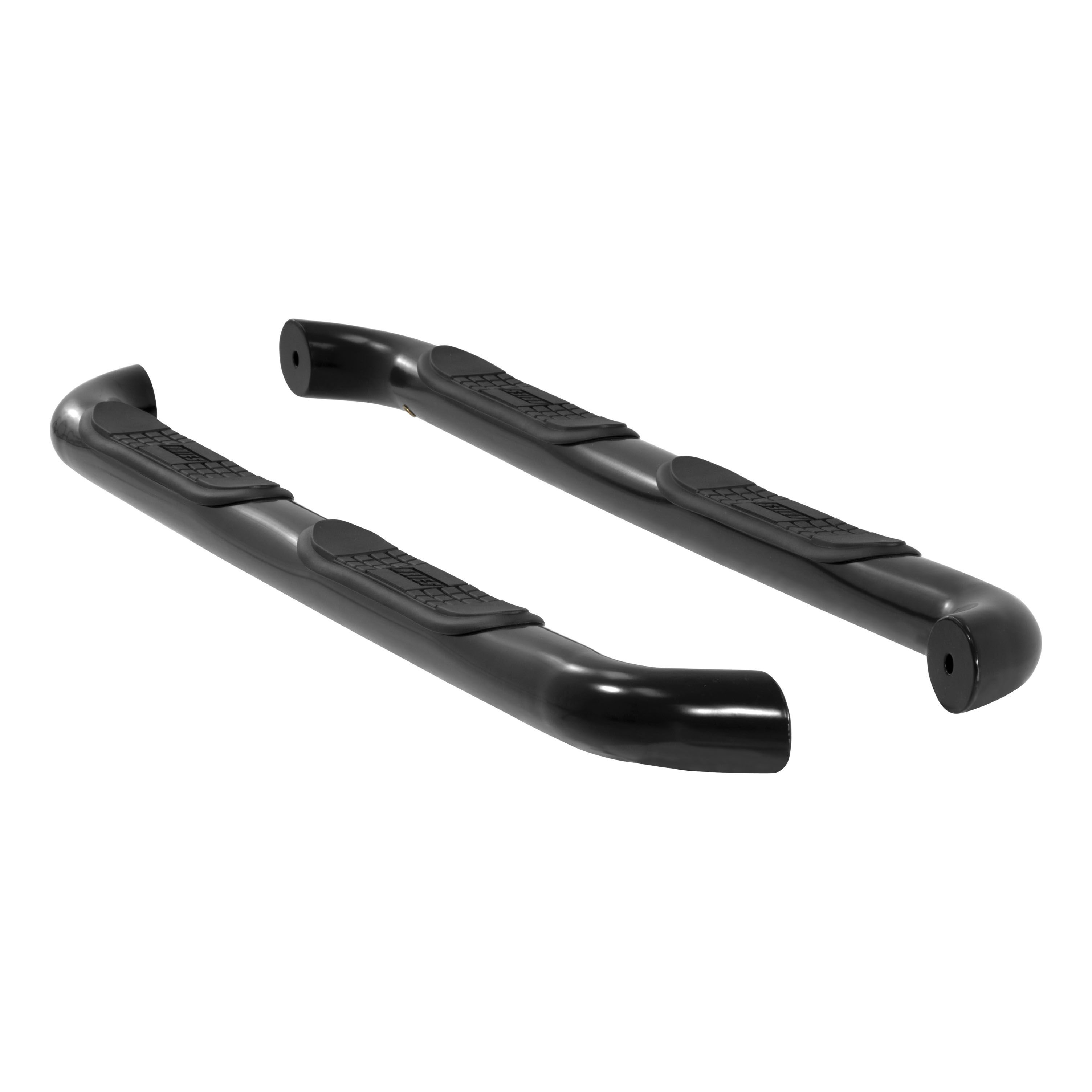 2005-2017 Toyota Tacoma Aries 3" Round Semi-Gloss Black Steel Side Bars EXTENDED CAB