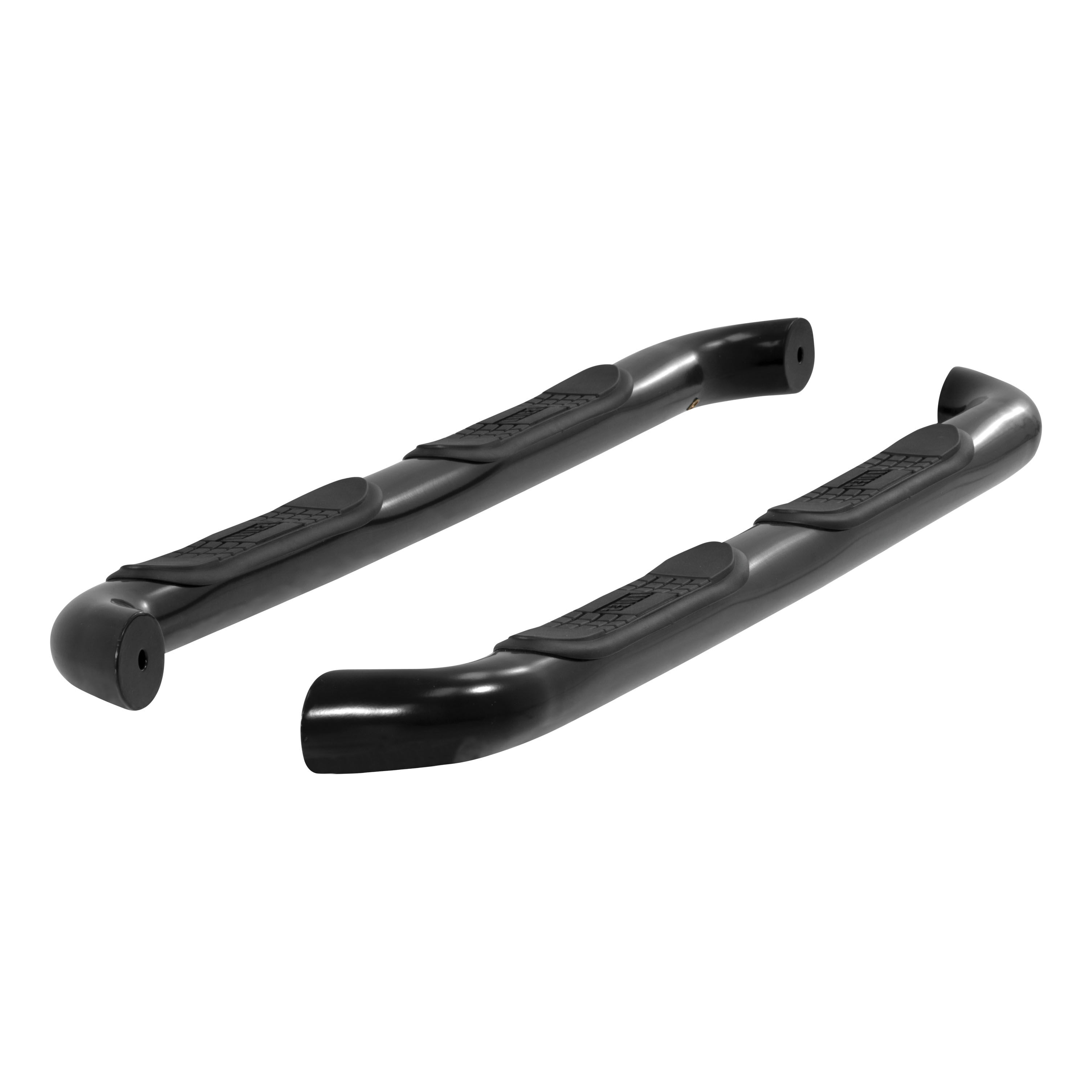 2005-2017 Toyota Tacoma Aries 3" Round Semi-Gloss Black Steel Side Bars EXTENDED CAB - 202008