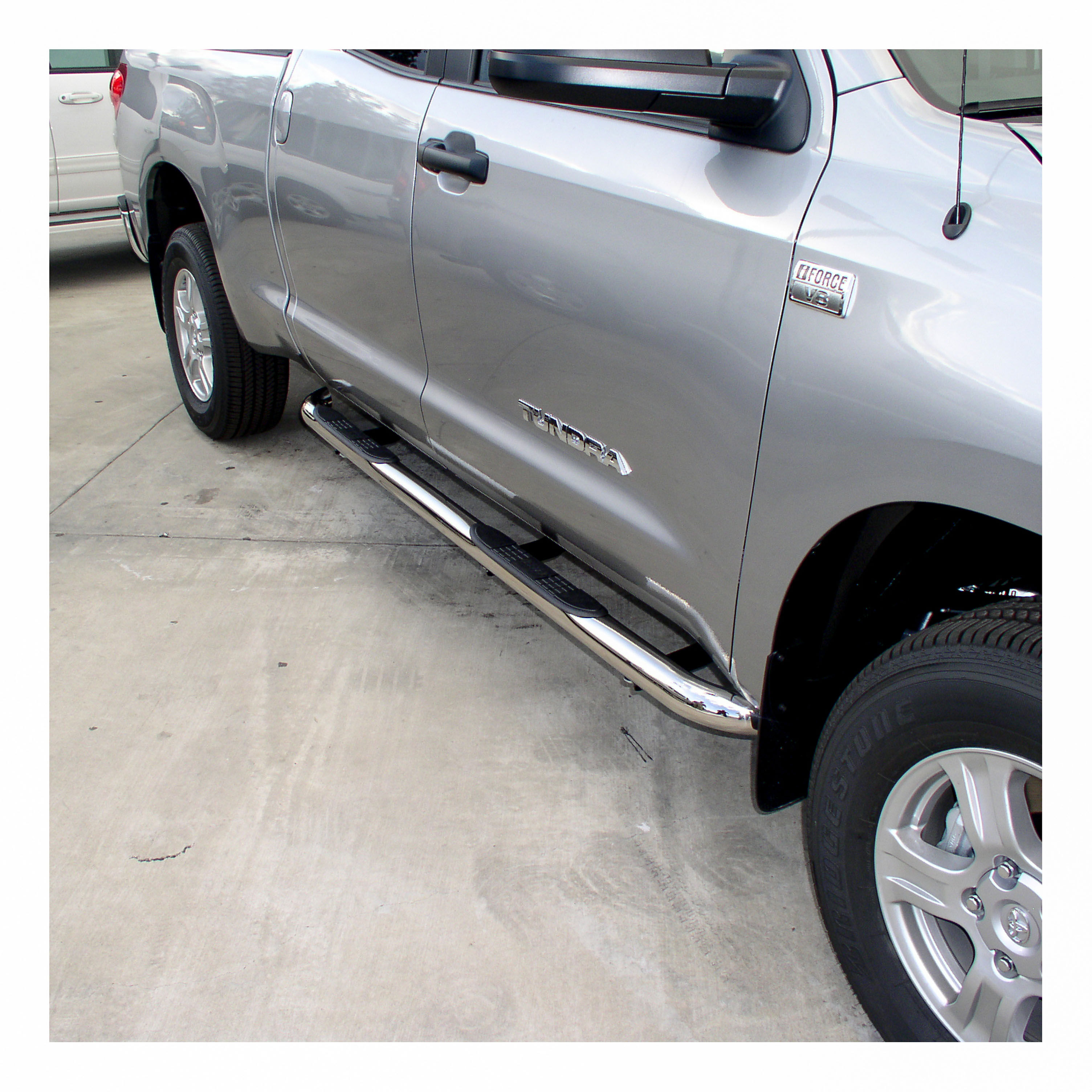 2007-2018 Toyota Tundra Aries Stainless 3" Round Side Bars Limited/Crew Cab