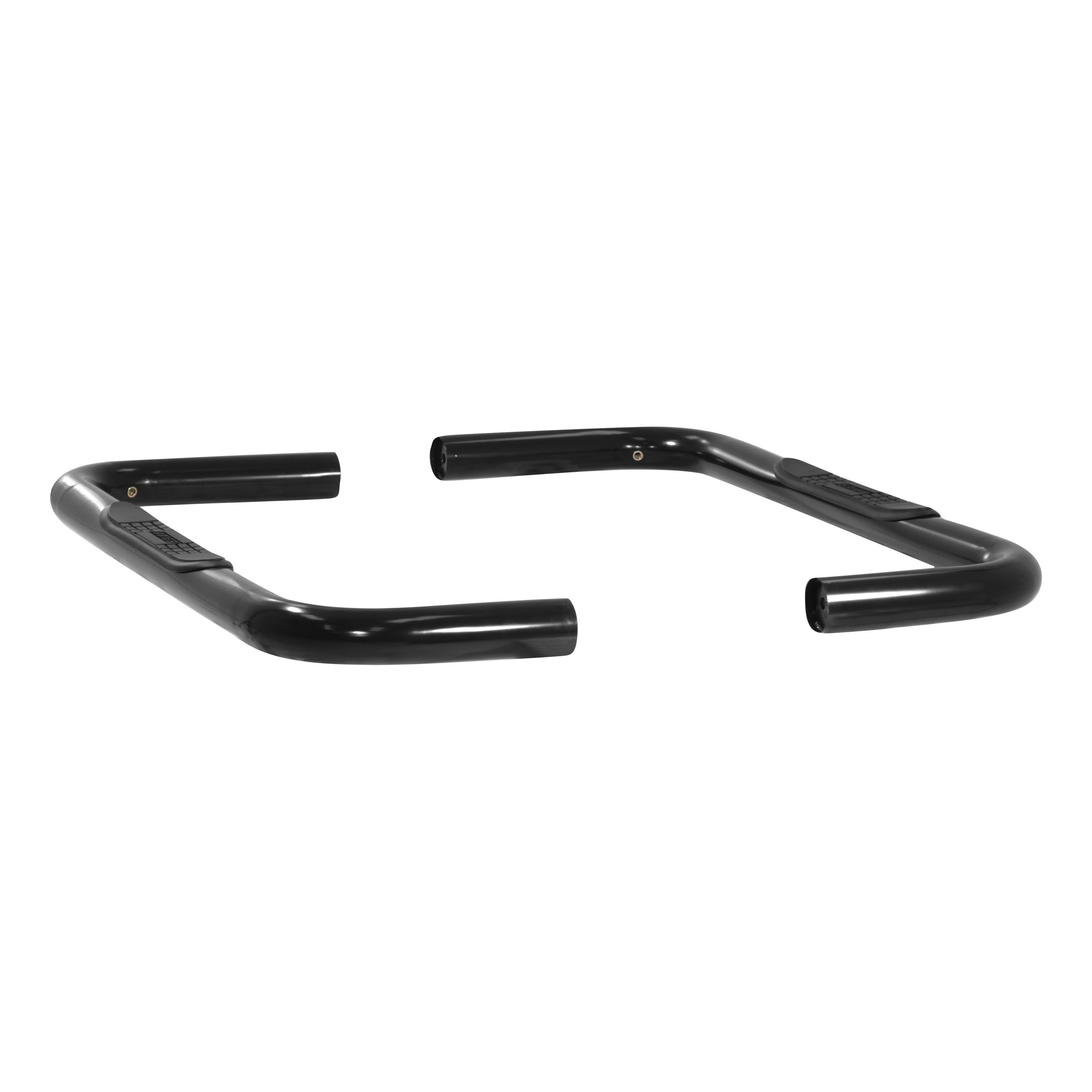 1980-1996 Ford F-150 Aries 3" Round Semi-Gloss Black Steel Side Bars REGULAR CAB
