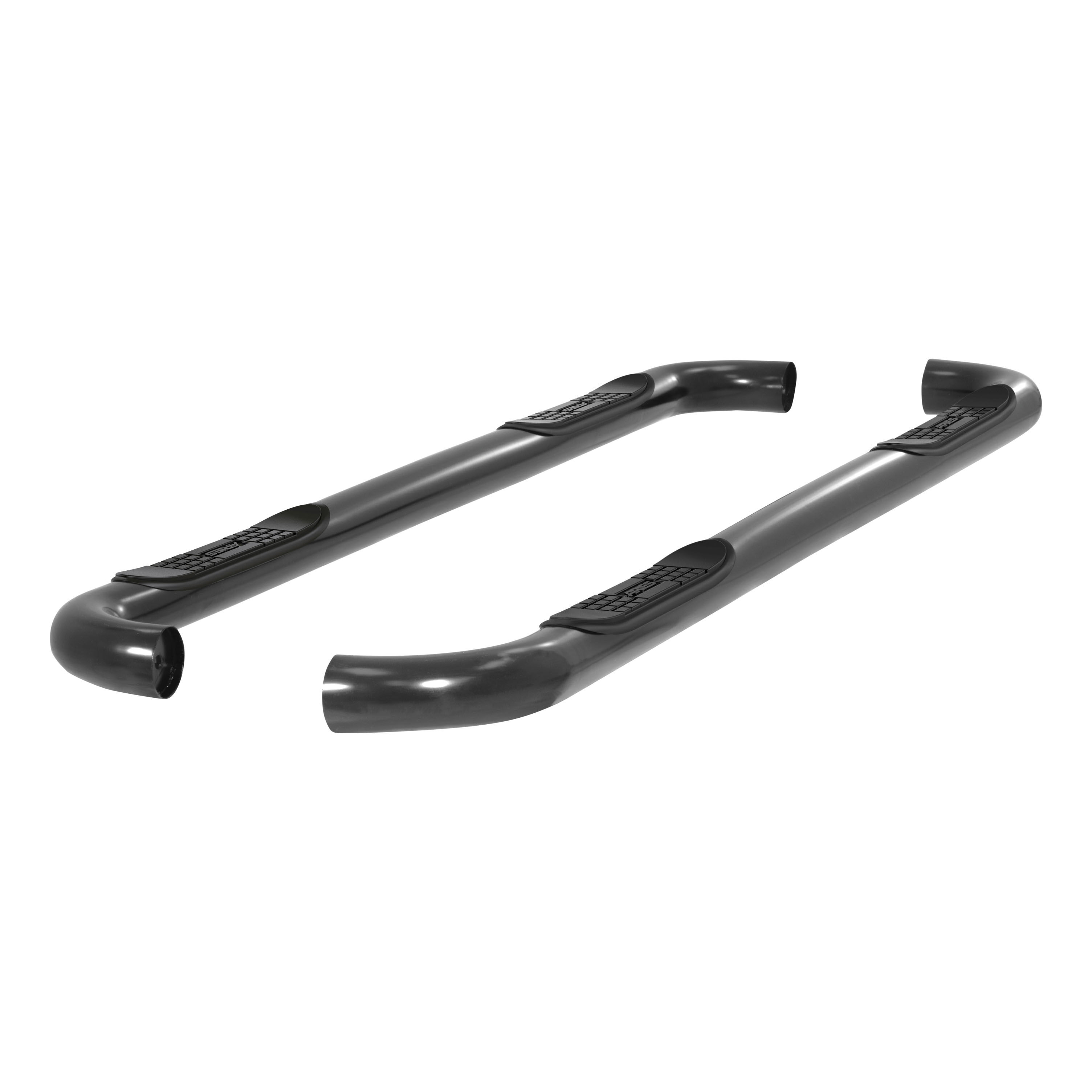 1999-2016 Ford F-350 Aries 3" Round Semi-Gloss Black Steel Side Bars SUPER CREW CAB - 203006