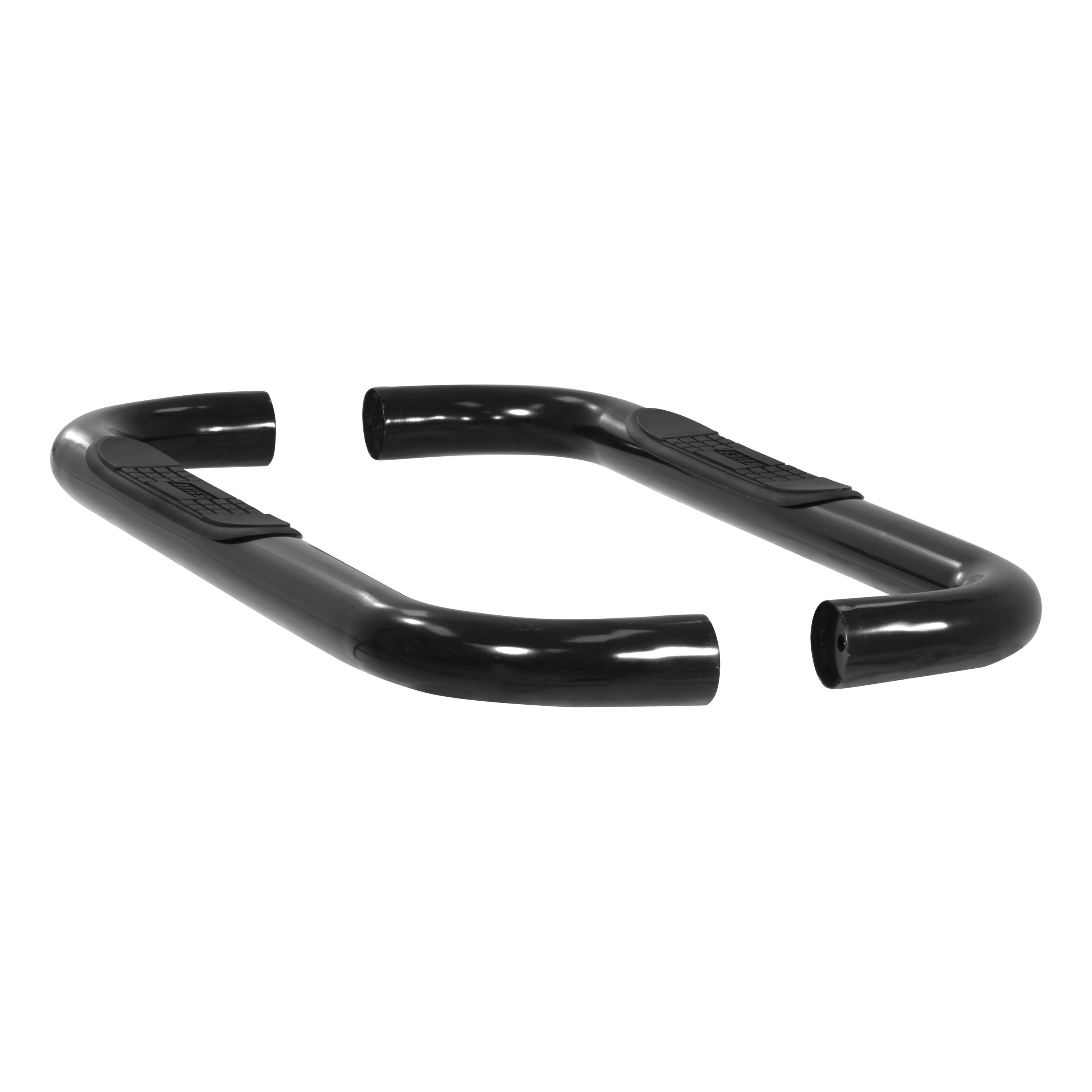 1997-2003 Ford F-150 Aries 3" Round Semi-Gloss Black Steel Side Bars REGULAR CAB