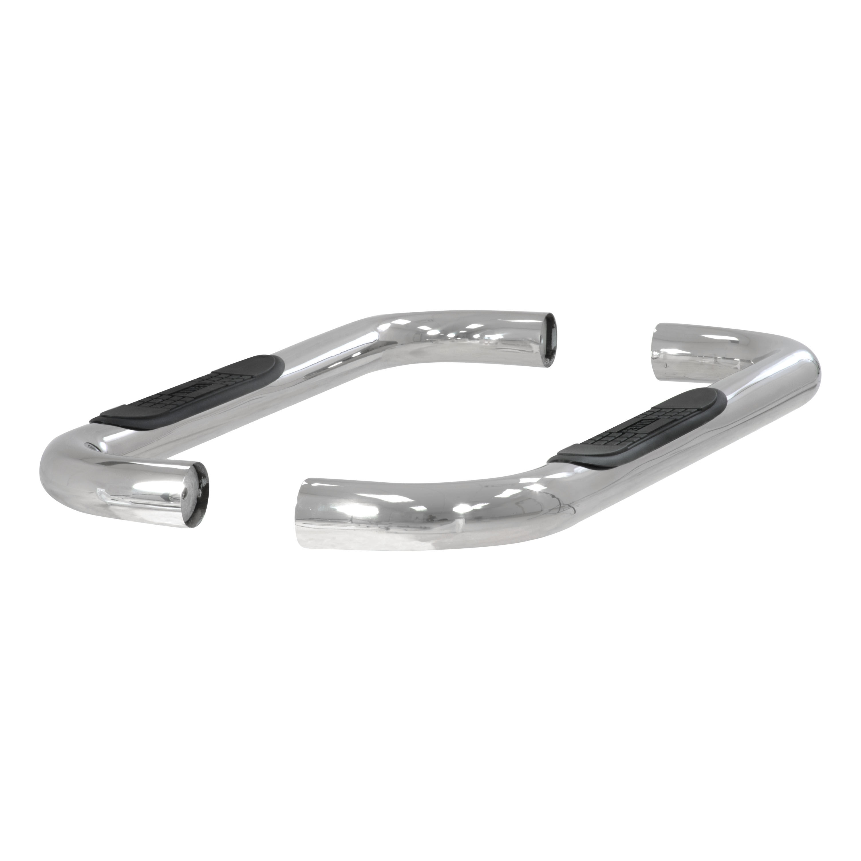 1997-2003 Ford F-150 Aries 3" Round Semi-Gloss Black Steel Side Bars REGULAR CAB