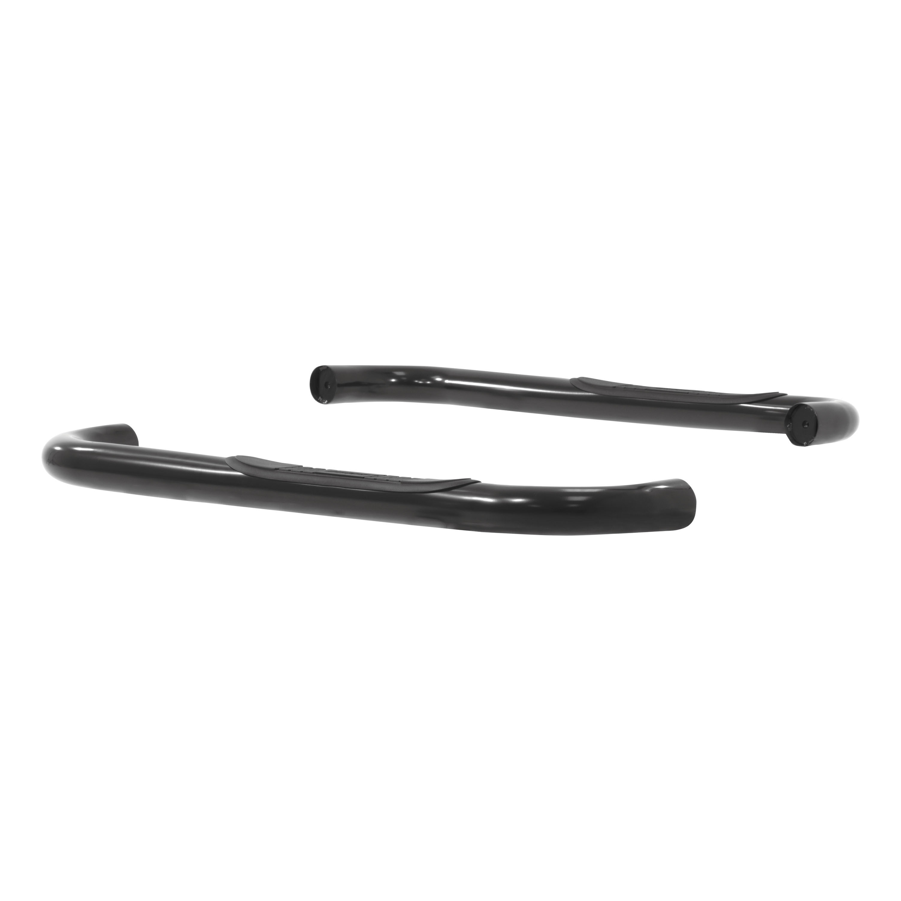 1997-2003 Ford F-150 Aries 3" Round Semi-Gloss Black Steel Side Bars REGULAR CAB