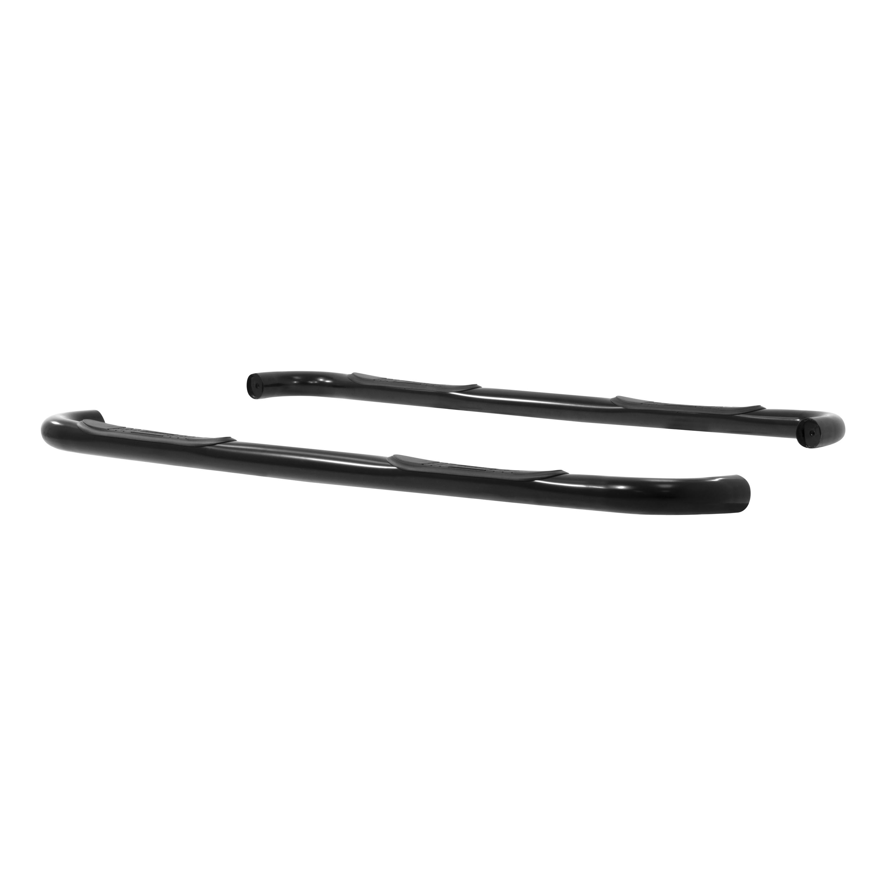 2001-2003 Ford F-150 Aries 3" Round Semi-Gloss Black Steel Side Bars SUPER CREW CAB