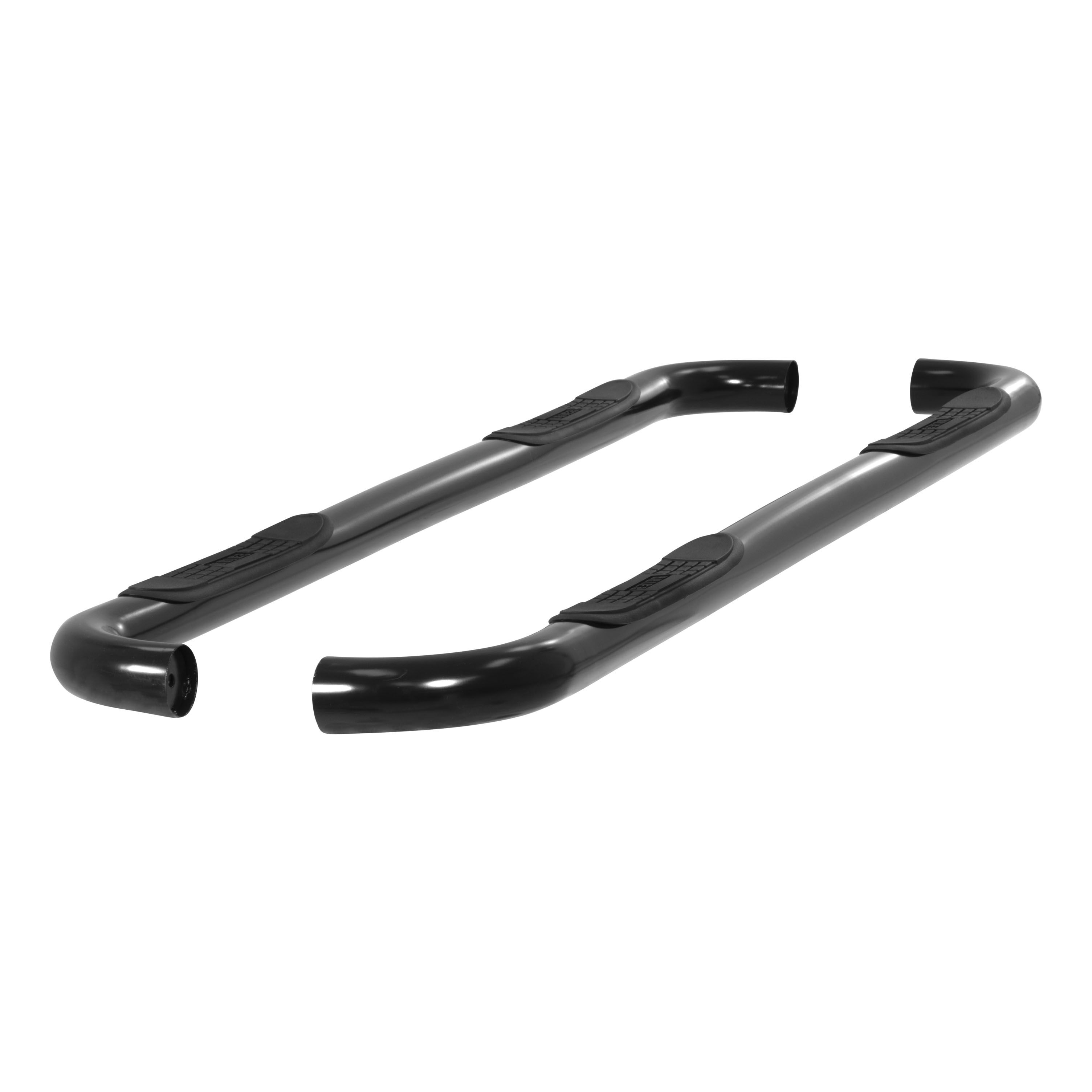 2001-2006 Ford Explorer Sport Trac Aries 3" Round Semi-Gloss Black Steel Side Bars - 203010
