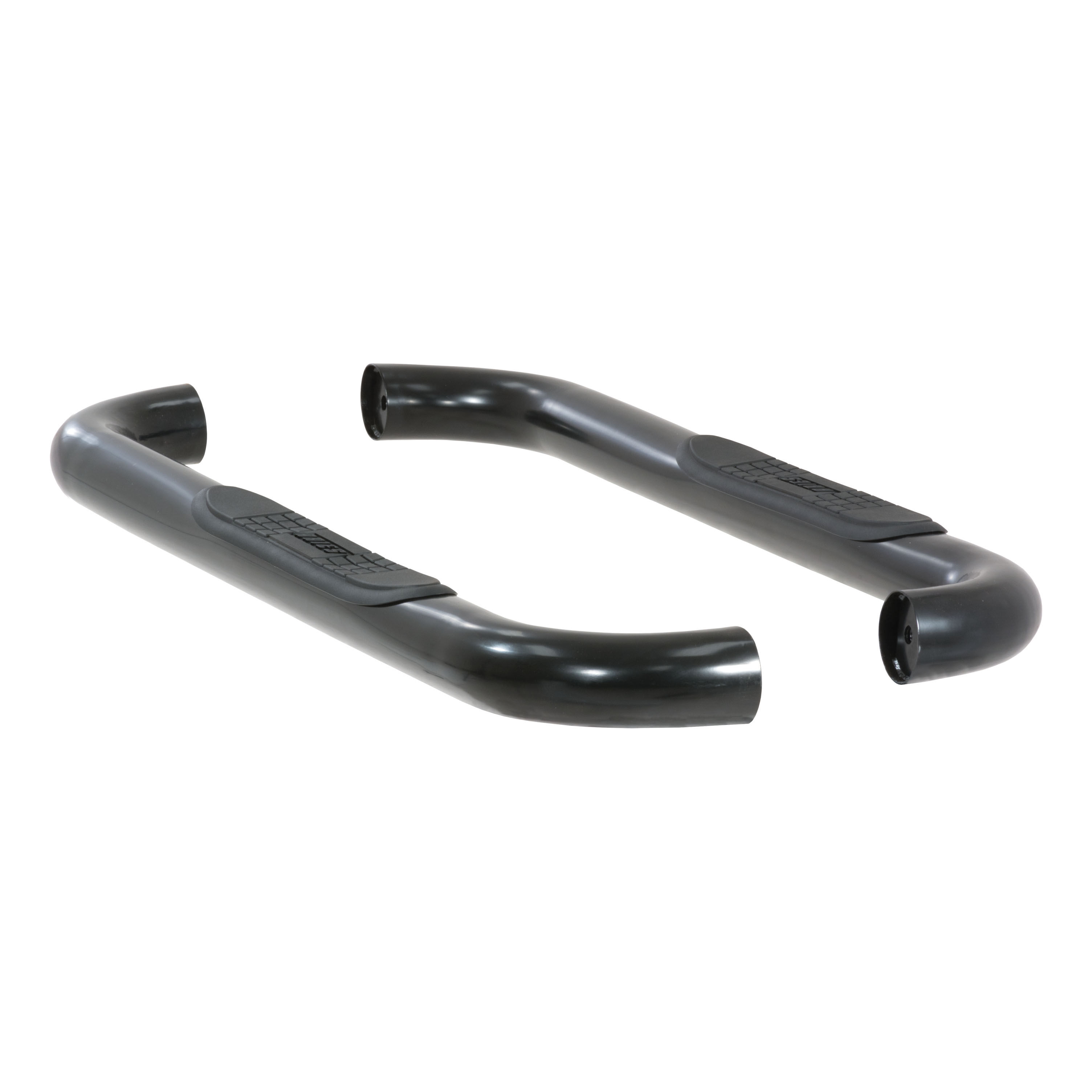 1999-2016 Ford F-350 Aries 3" Round Semi-Gloss Black Steel Side Bars REGULAR CAB