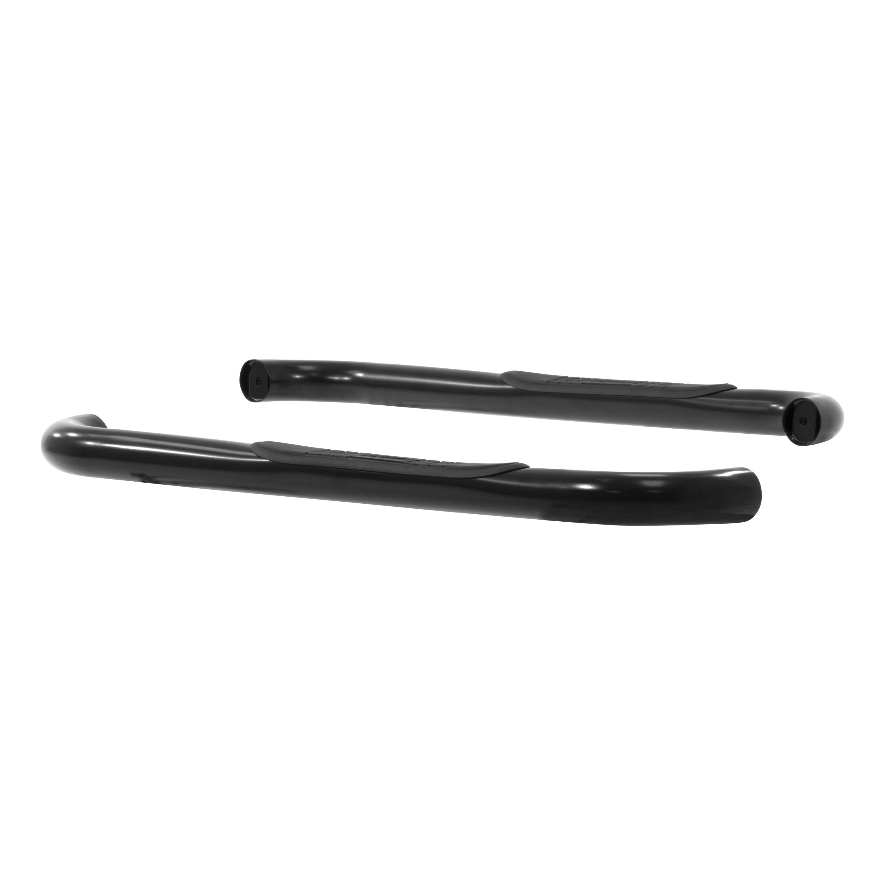 1999-2016 Ford F-350 Aries 3" Round Semi-Gloss Black Steel Side Bars REGULAR CAB