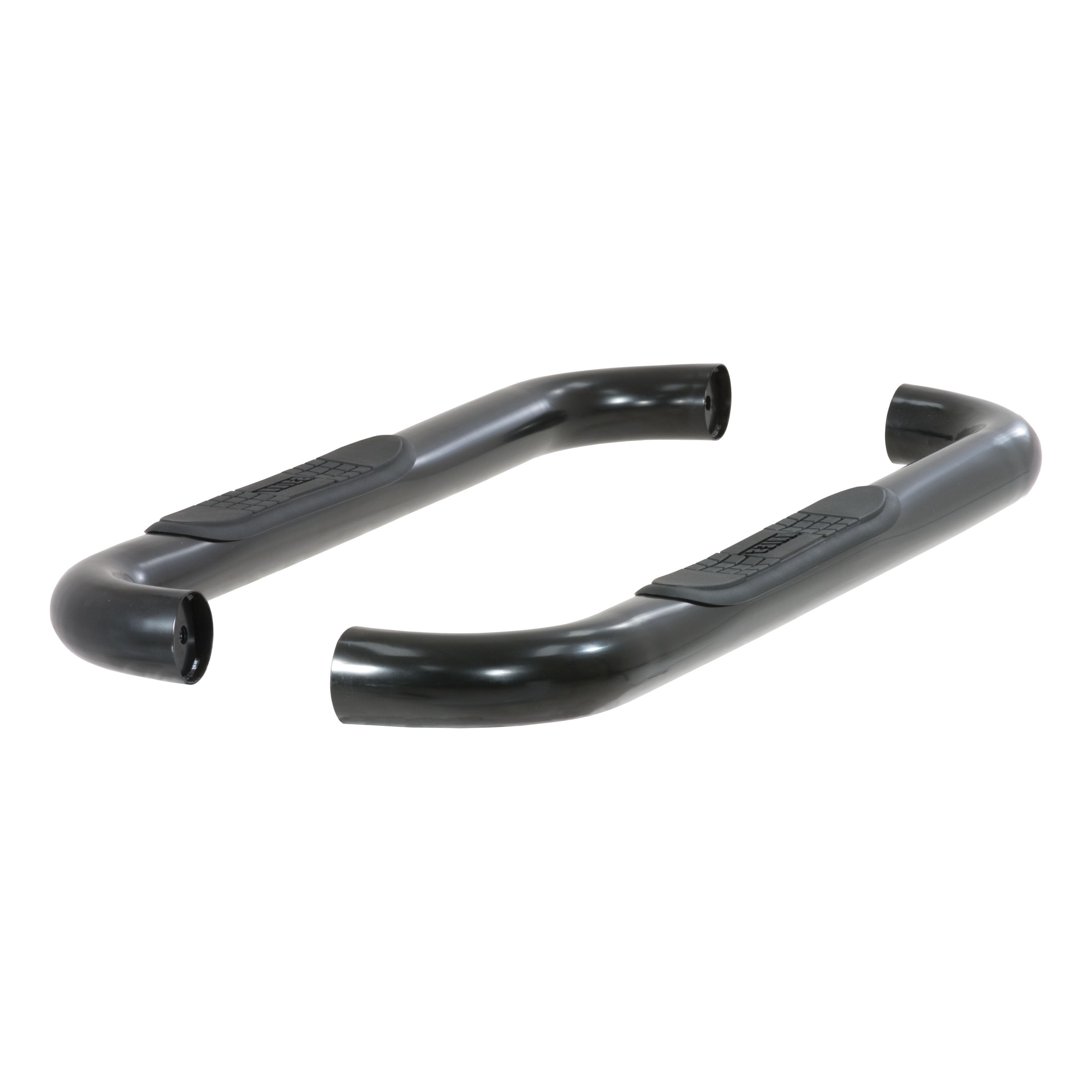 1999-2016 Ford F-350 Aries 3" Round Semi-Gloss Black Steel Side Bars REGULAR CAB - 203014