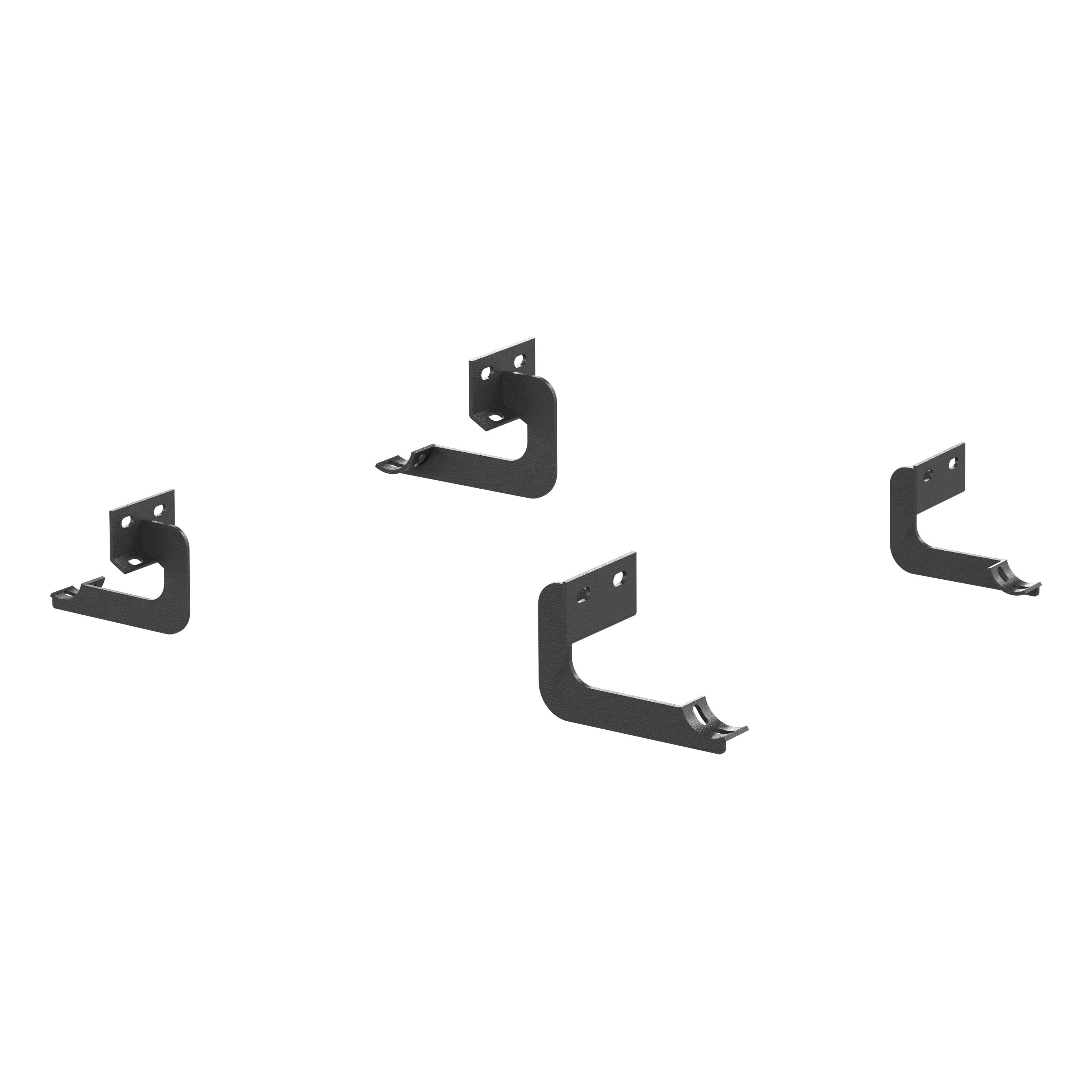 2004-2008 Ford F-150 Aries 3" Round Semi-Gloss Black Steel Side Bars SUPER CREW CAB