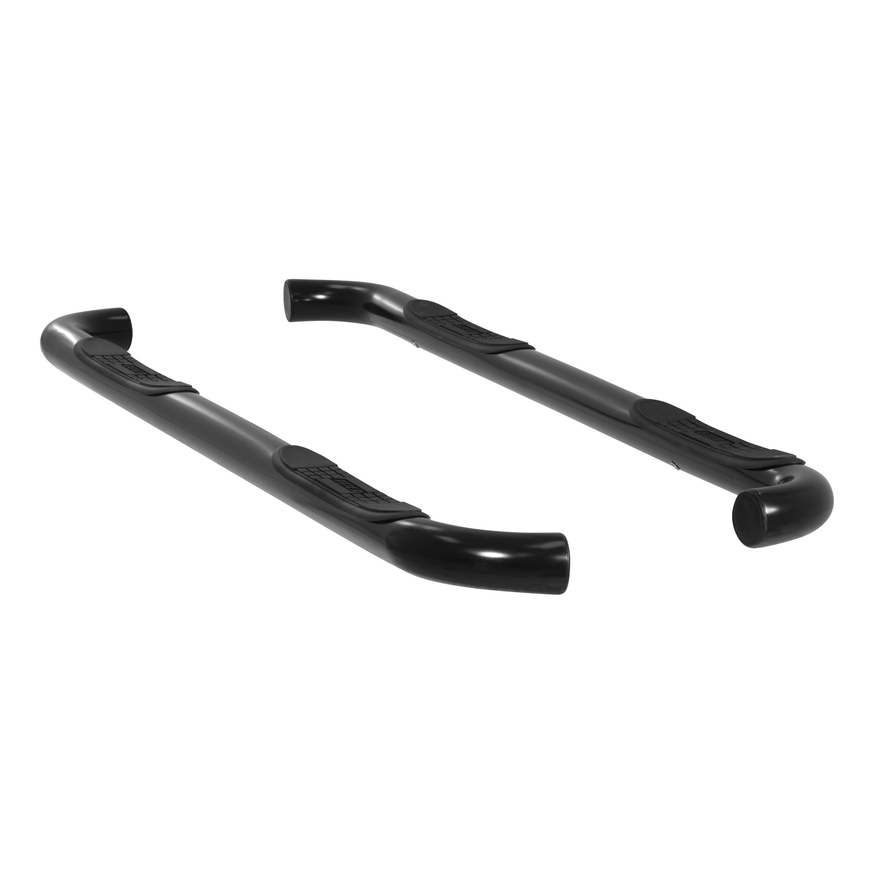 2004-2014 Ford F-150 Aries 3" Round Semi-Gloss Black Steel Side Bars SUPER CAB