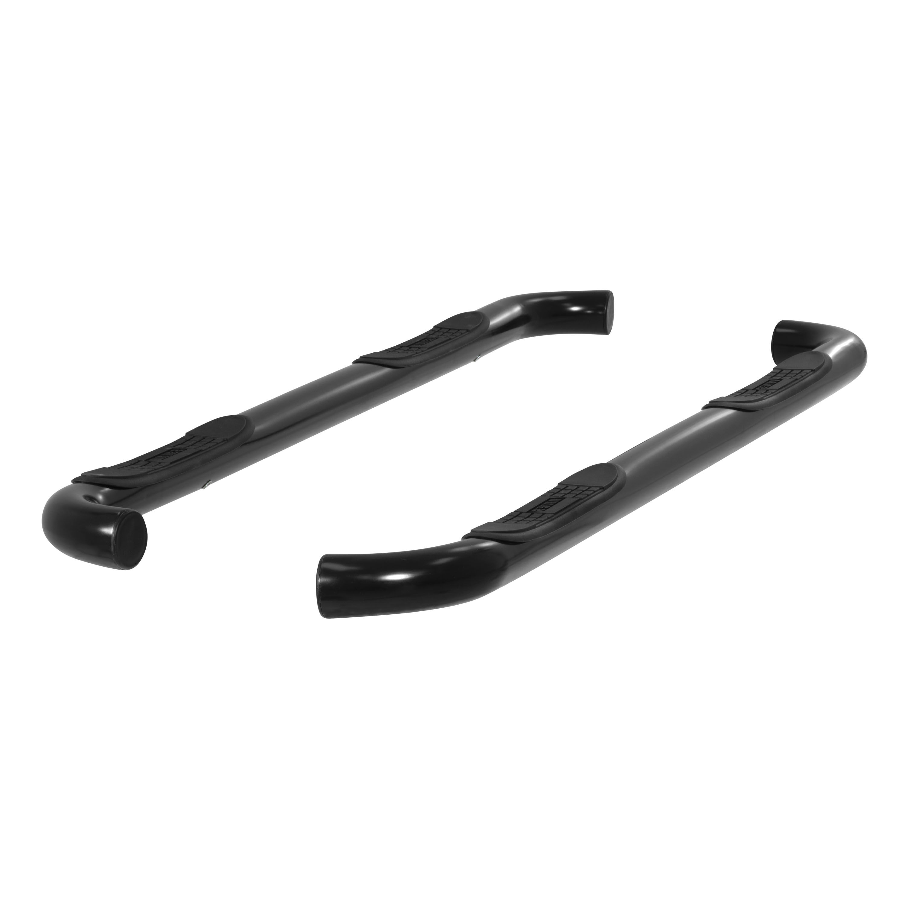 2004-2014 Ford F-150 Aries 3" Round Semi-Gloss Black Steel Side Bars SUPER CAB - 203016