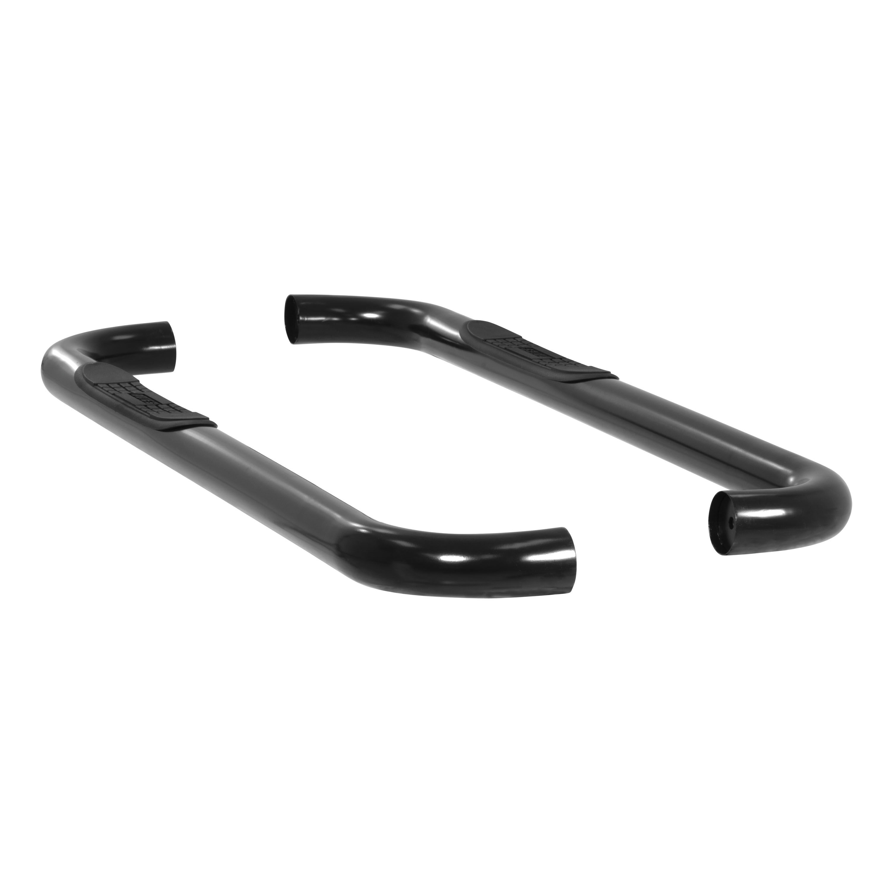 2004-2008 Ford F-150 Aries 3" Round Semi-Gloss Black Steel Side Bars REGULAR CAB