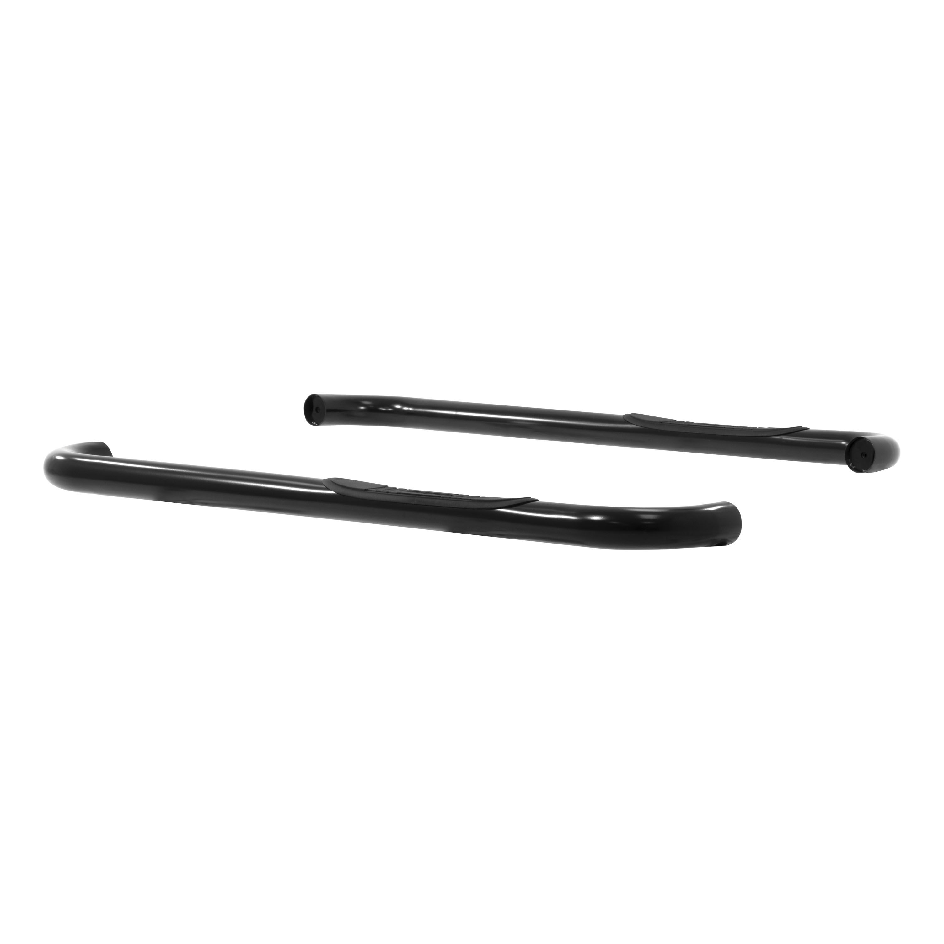 2004-2008 Ford F-150 Aries 3" Round Semi-Gloss Black Steel Side Bars REGULAR CAB