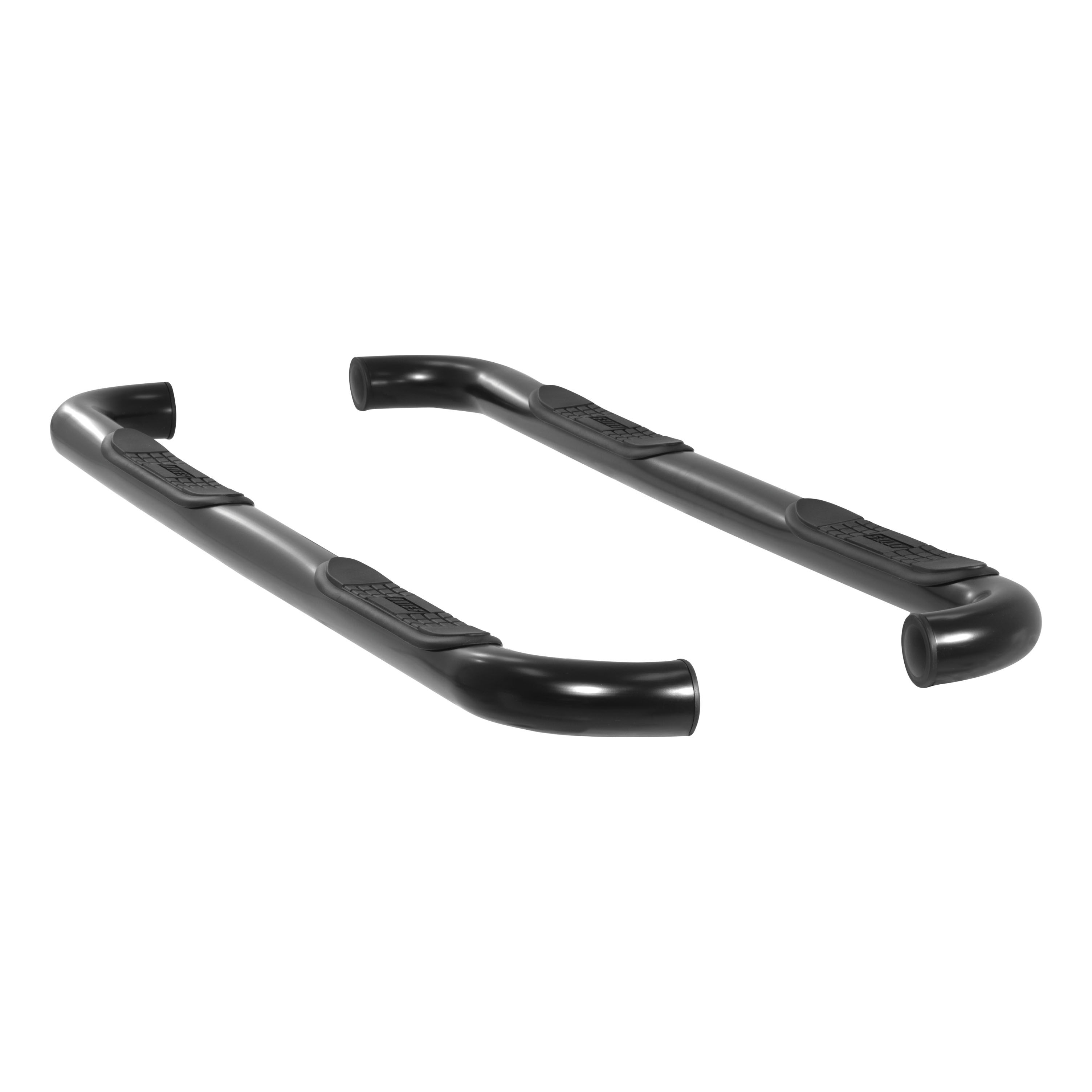 2002-2010 Ford Explorer Aries 3" Round Semi-Gloss Black Steel Side Bars 4-DOOR