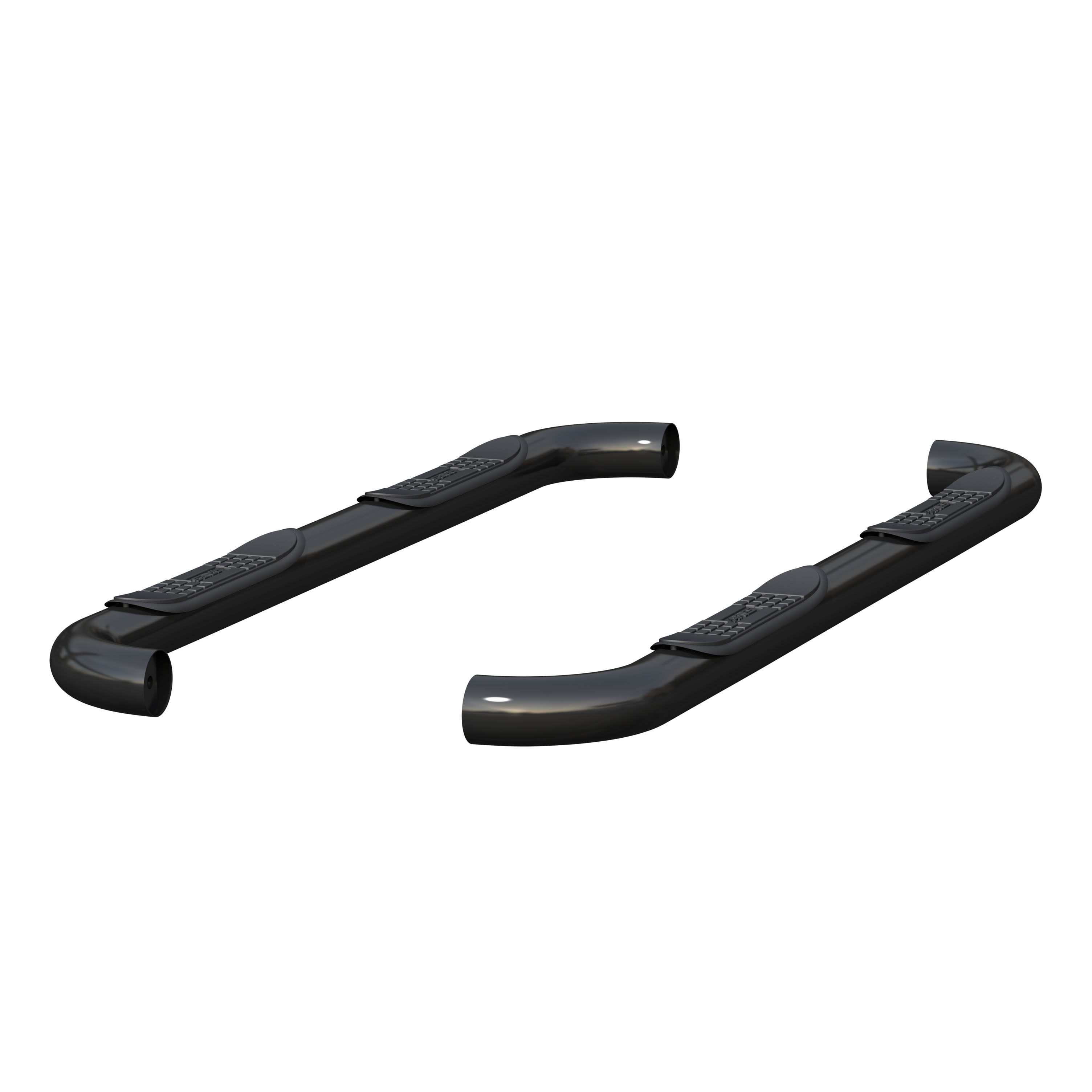 1999-2016 Ford F-350 Aries 3" Round Semi-Gloss Black Steel Side Bars Extended Cab - 203025